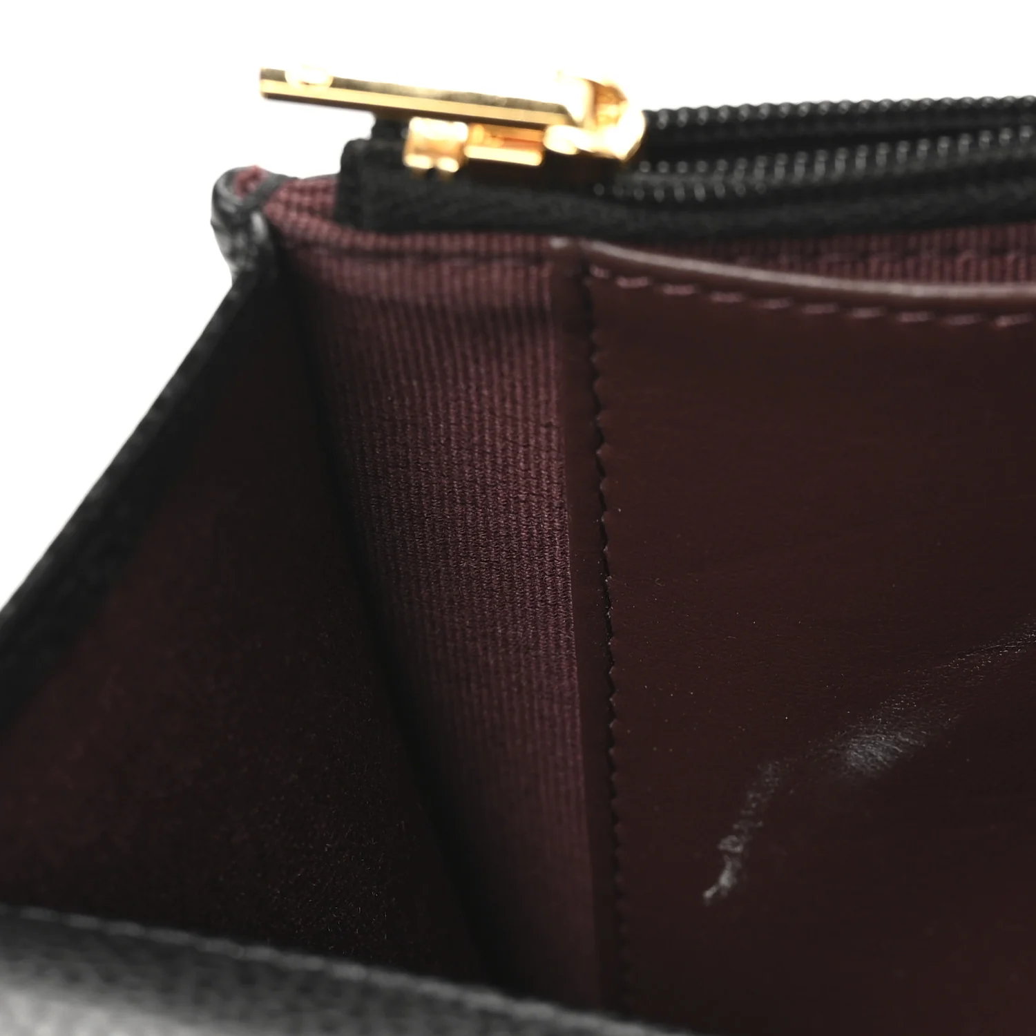 Caviar Quilted Wallet On Chain WOC Black - Image 11