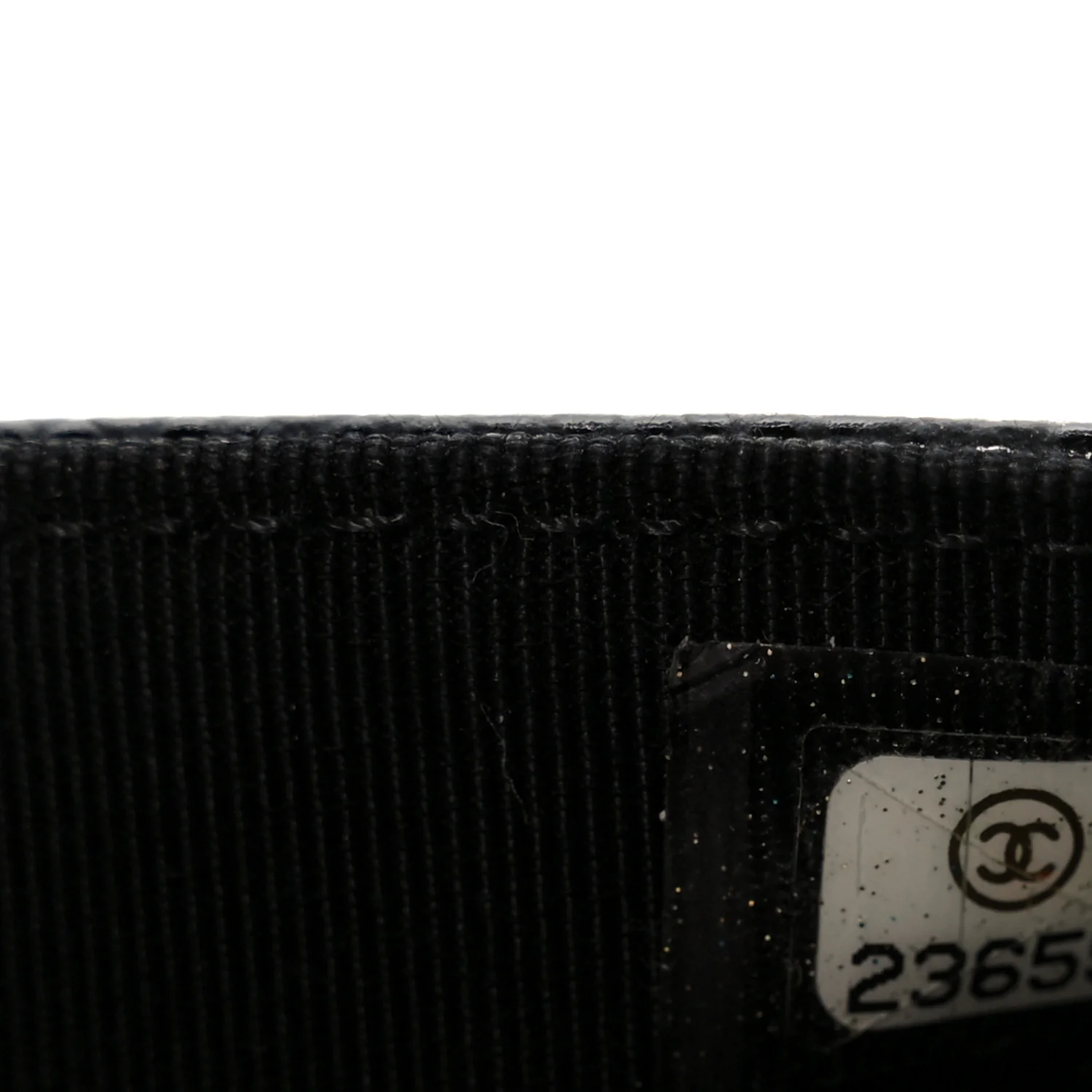 Caviar Quilted Wallet on Chain WOC Black - Image 8