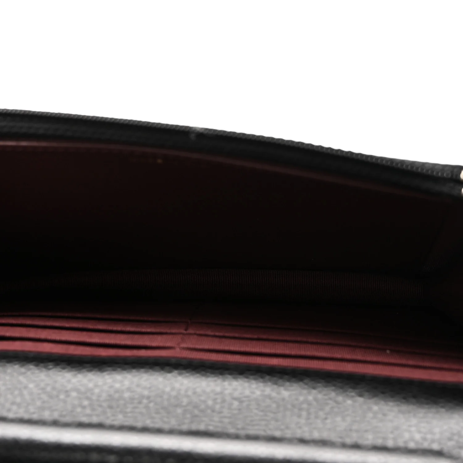 Caviar Quilted Wallet On Chain WOC Black - Image 5