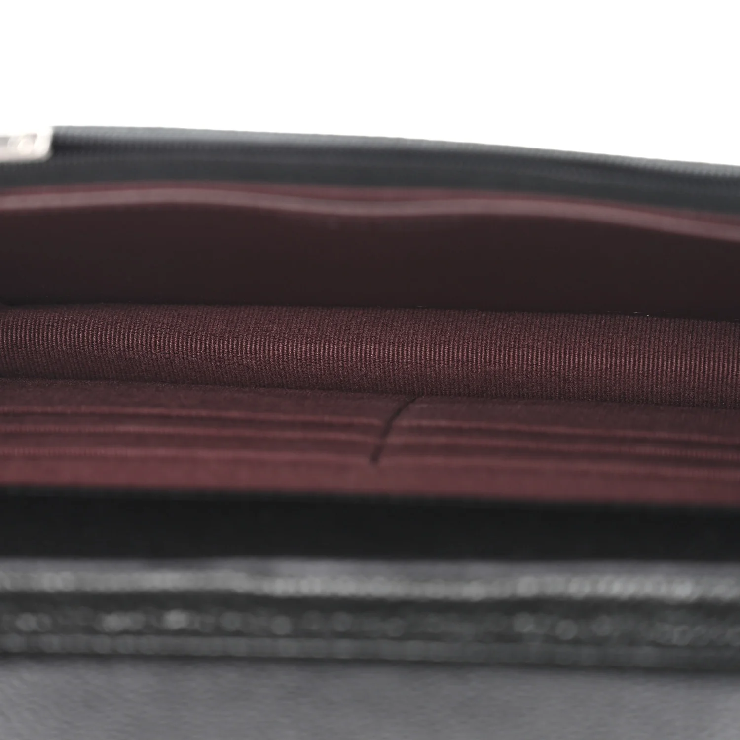 Caviar Quilted Wallet on Chain WOC Black - Image 7