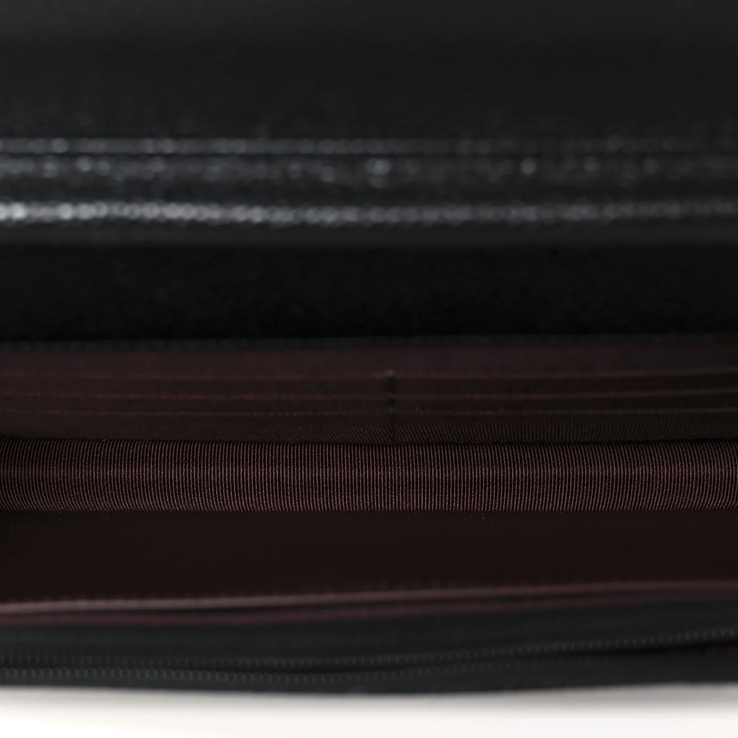Caviar Quilted Wallet On Chain WOC Black - Image 5