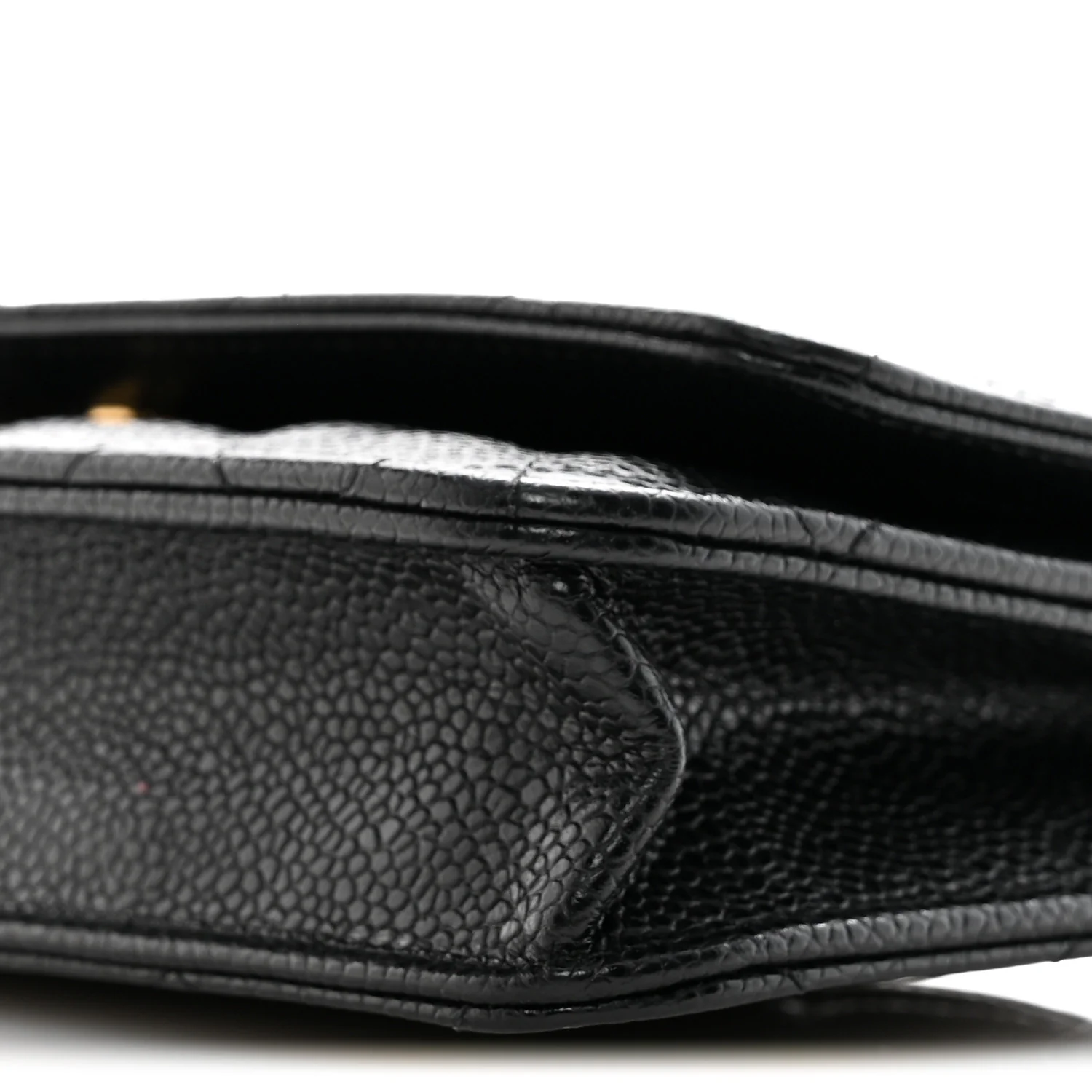 Caviar Quilted Wallet On Chain WOC Black - Image 11