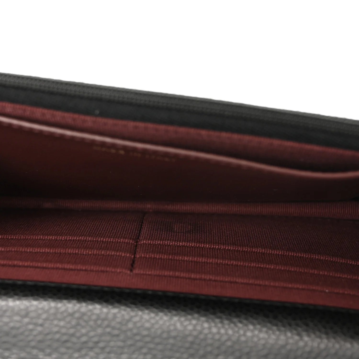 Caviar Quilted Wallet On Chain WOC Black - Image 5