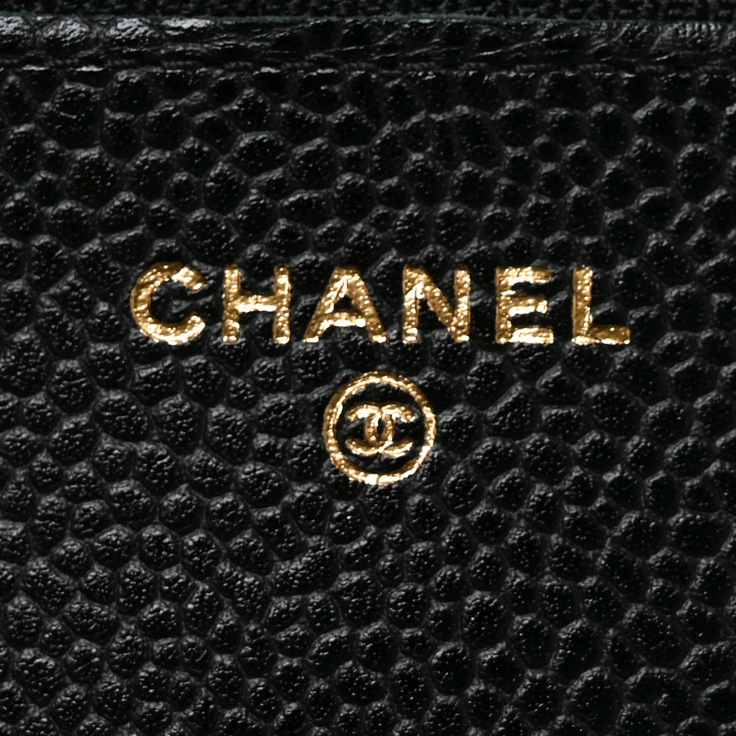 Caviar Quilted Wallet On Chain WOC Black - Image 6