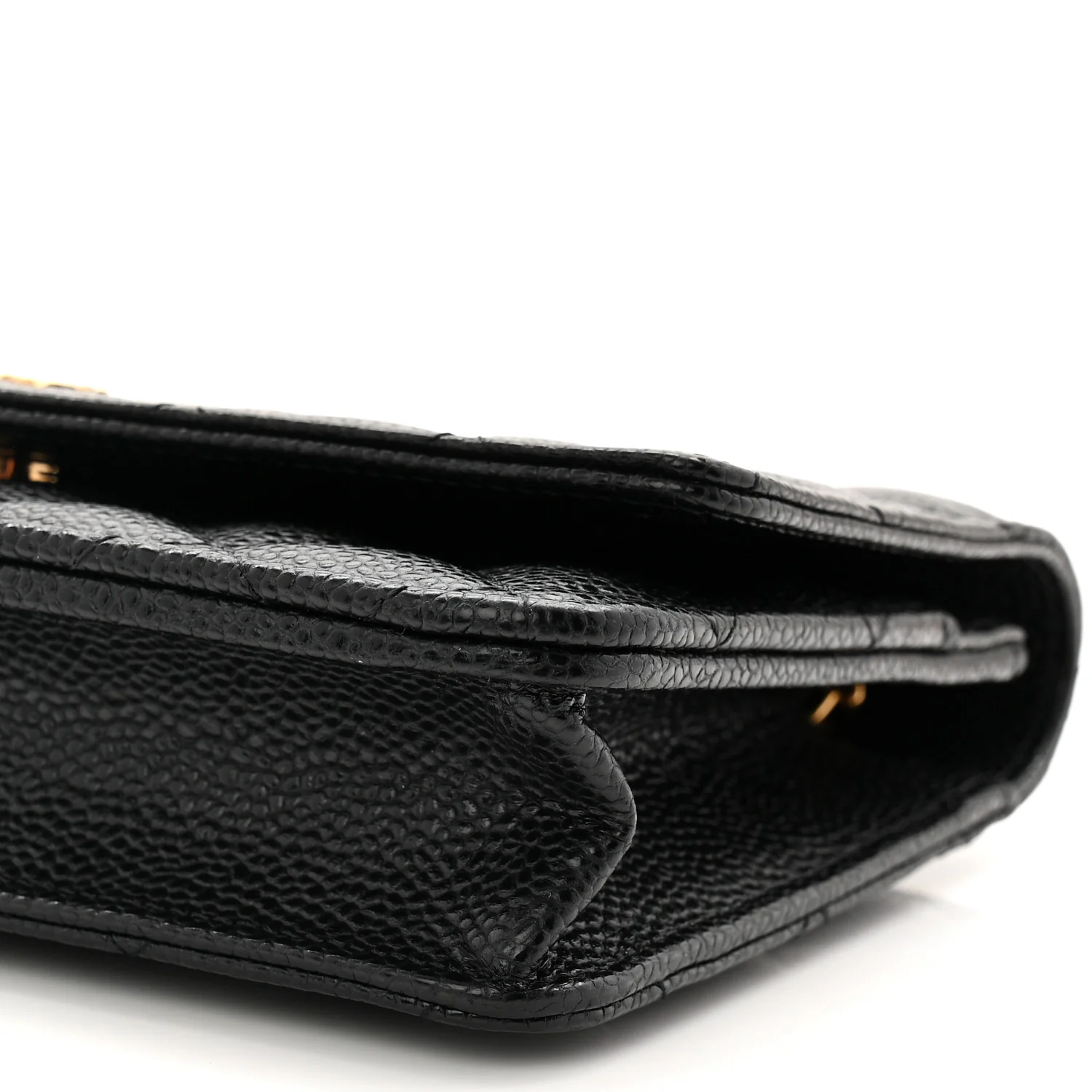 Caviar Quilted Wallet On Chain WOC Black - Image 20