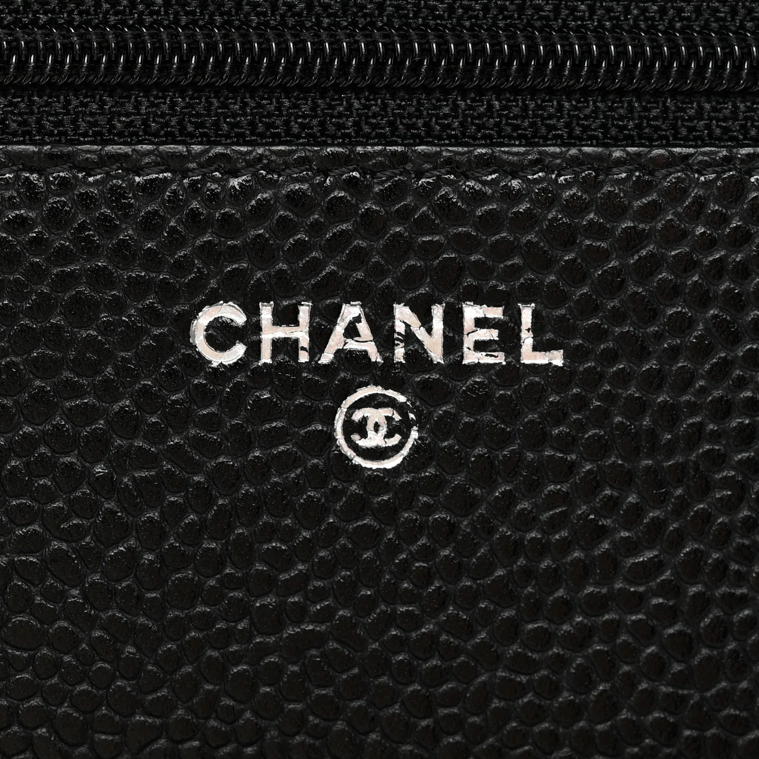 Caviar Quilted Wallet On Chain WOC Black - Image 6