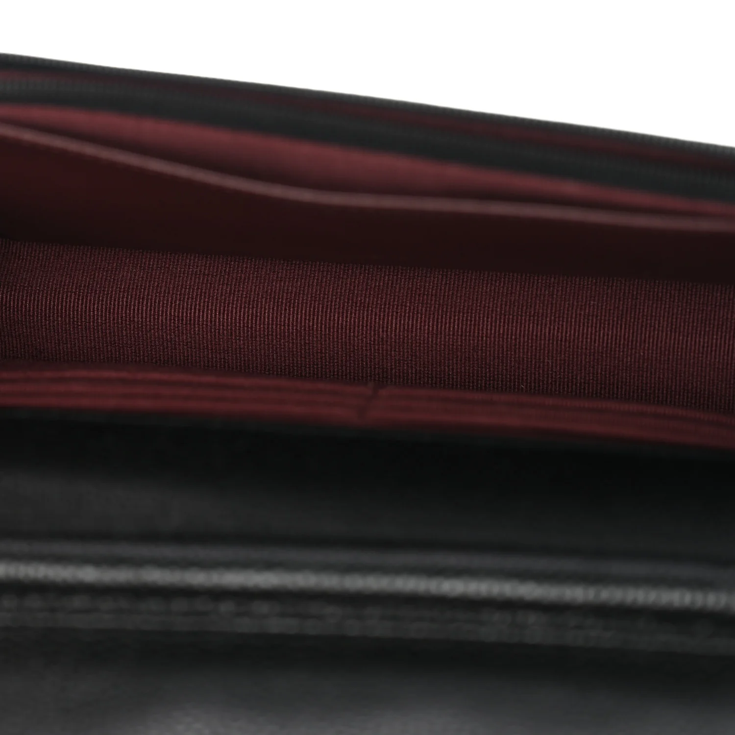 Caviar Quilted Wallet On Chain WOC Black - Image 5