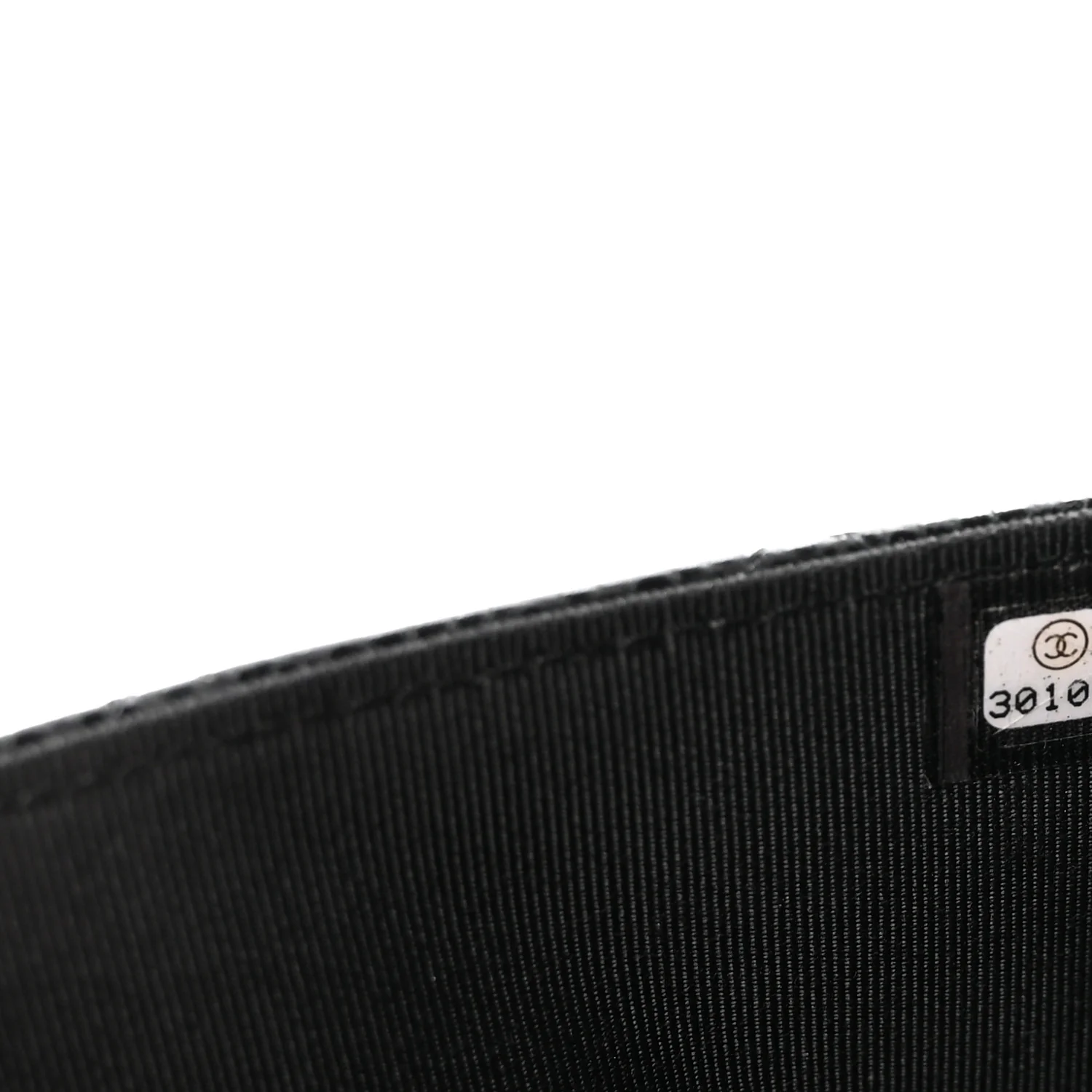Caviar Quilted Wallet on Chain WOC Black - Image 8