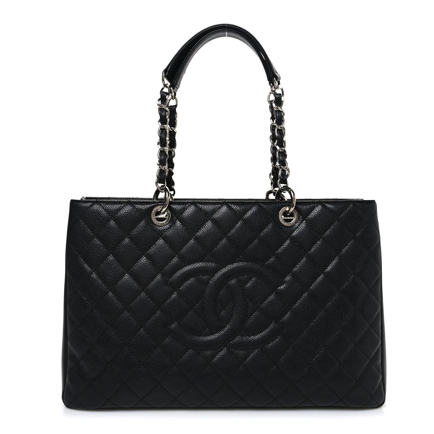 Caviar Quilted XL Grand Shopping Tote GST Black