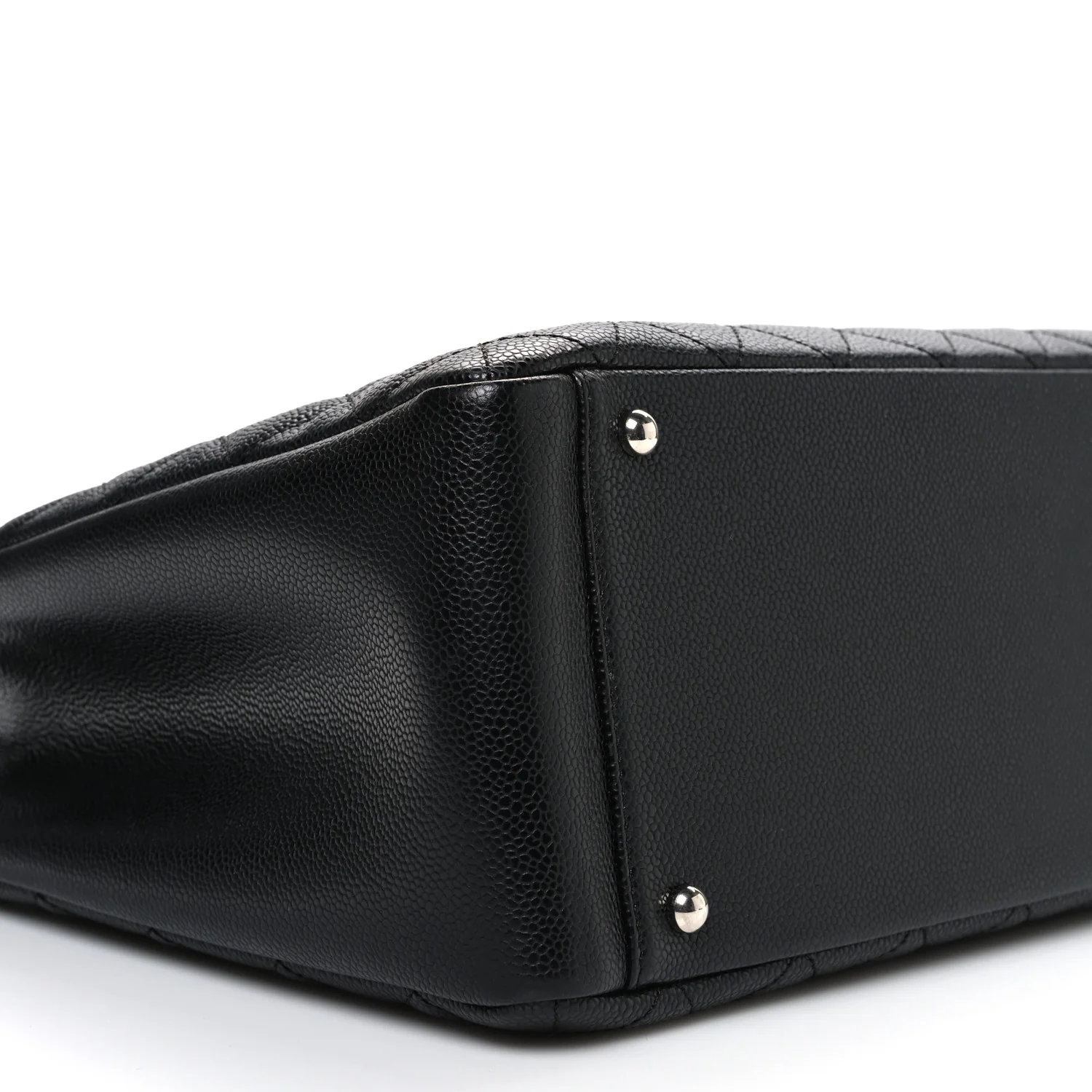 Caviar Quilted XL Grand Shopping Tote GST Black - Image 9