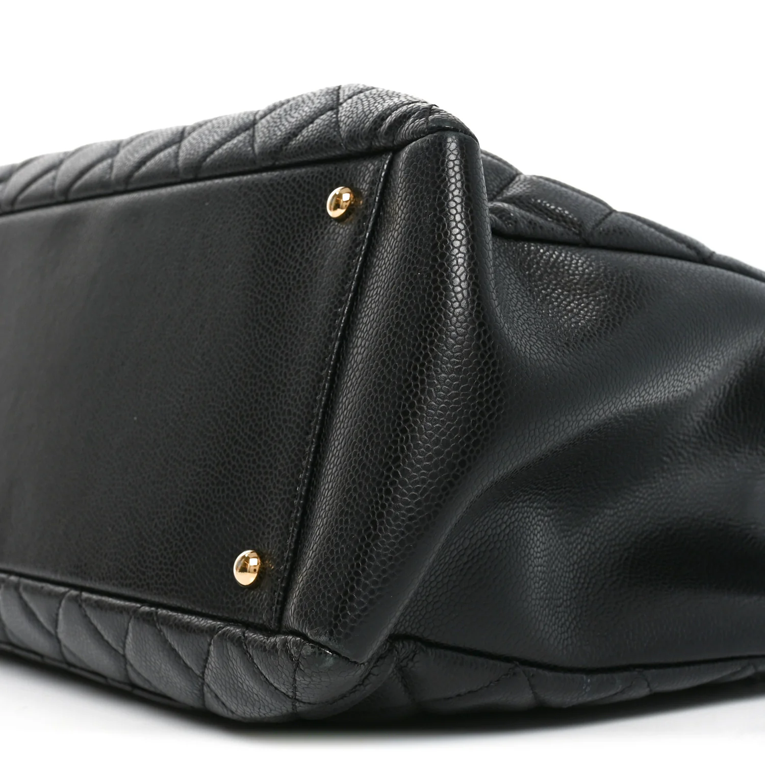 Caviar Quilted XL Grand Shopping Tote GST Black - Image 10