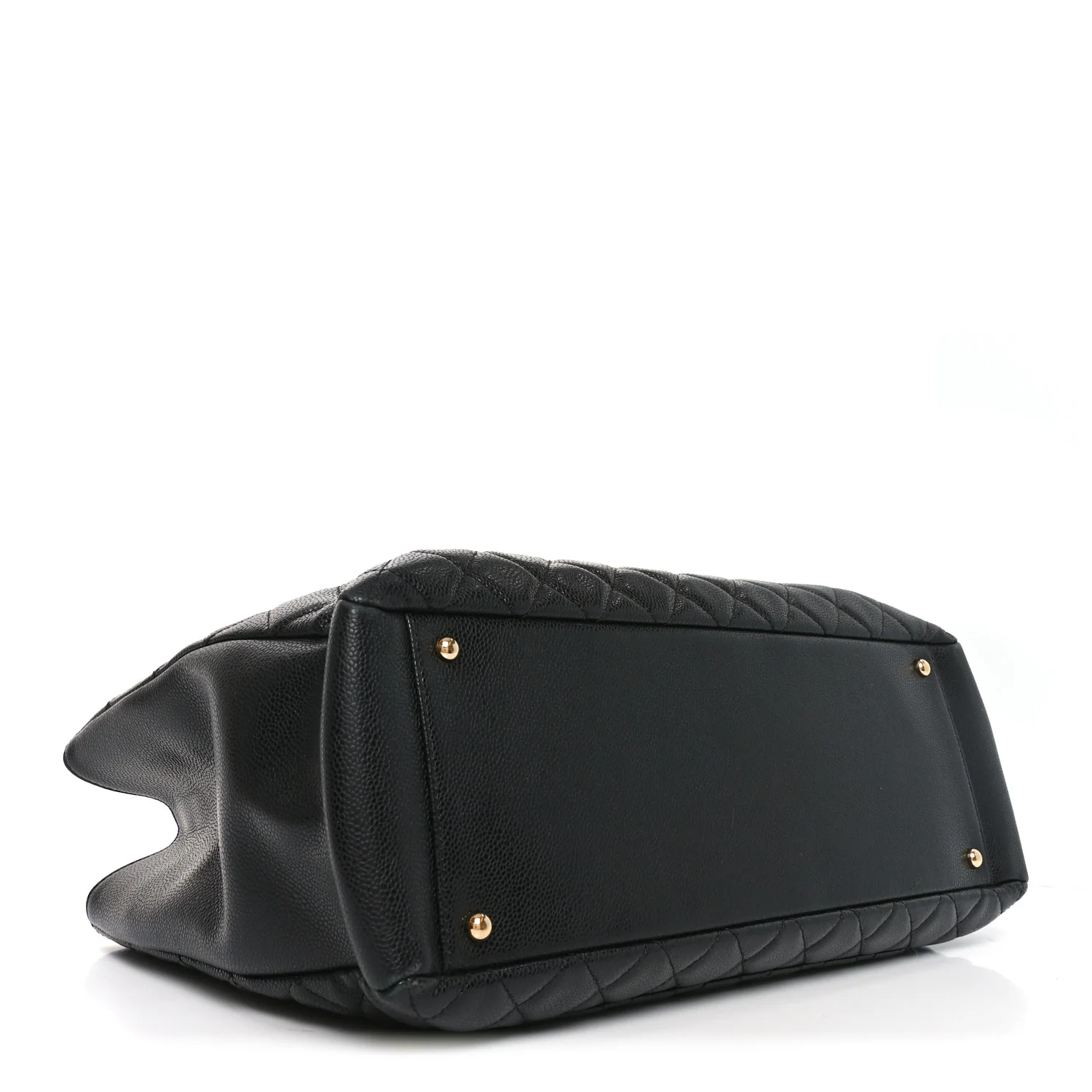 Caviar Quilted XL Grand Shopping Tote GST Black - Image 4