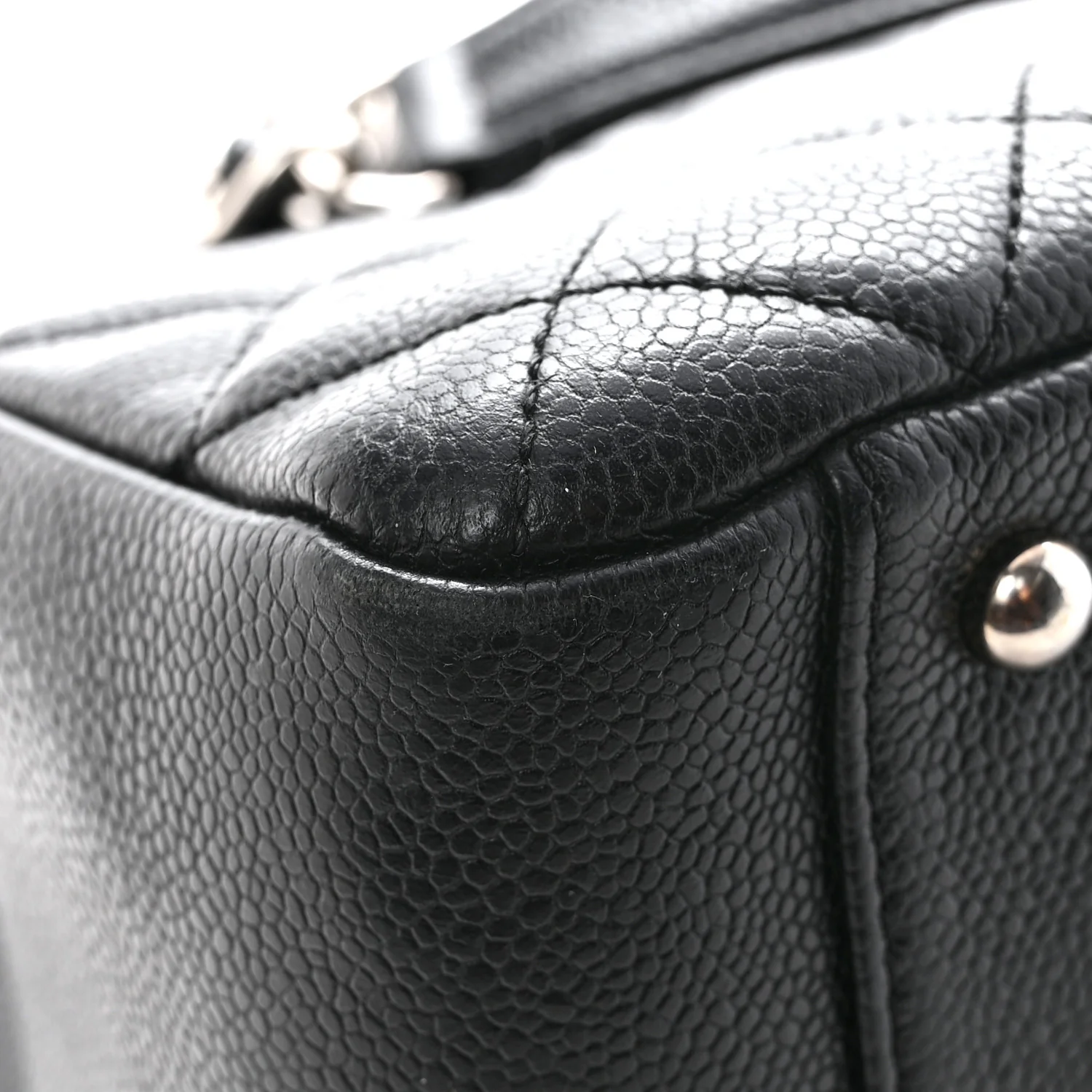 Caviar Quilted XL Grand Shopping Tote GST Black - Image 15