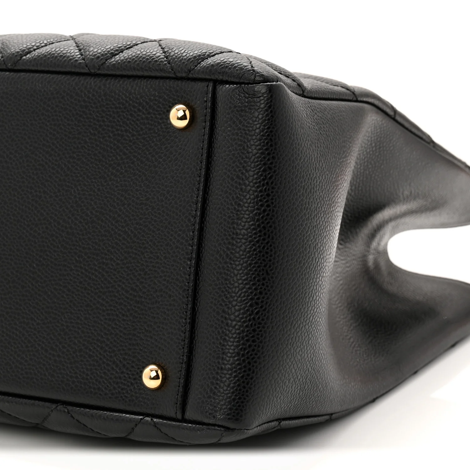 Caviar Quilted XL Grand Shopping Tote GST Black - Image 10