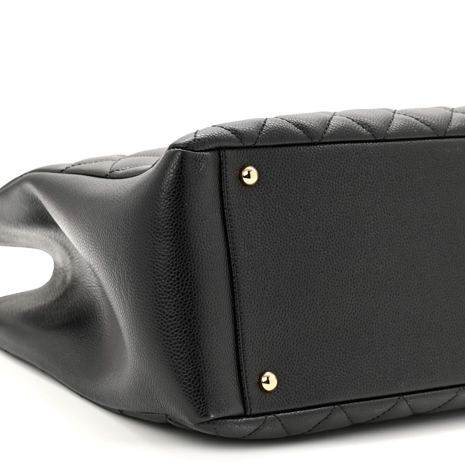 Caviar Quilted XL Grand Shopping Tote GST Black - Image 9