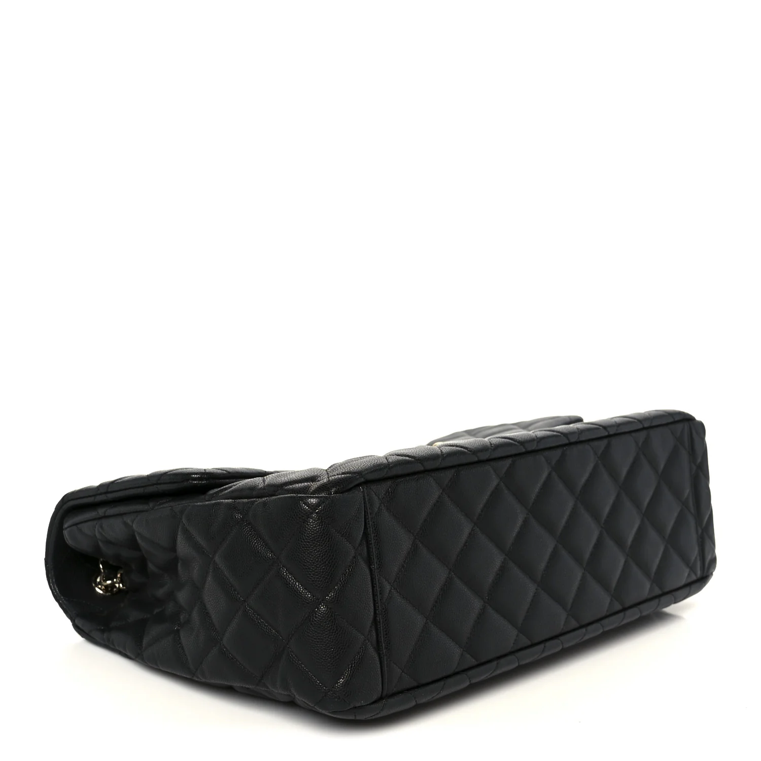 Caviar Quilted XXL Travel Flap Bag Black - Image 4