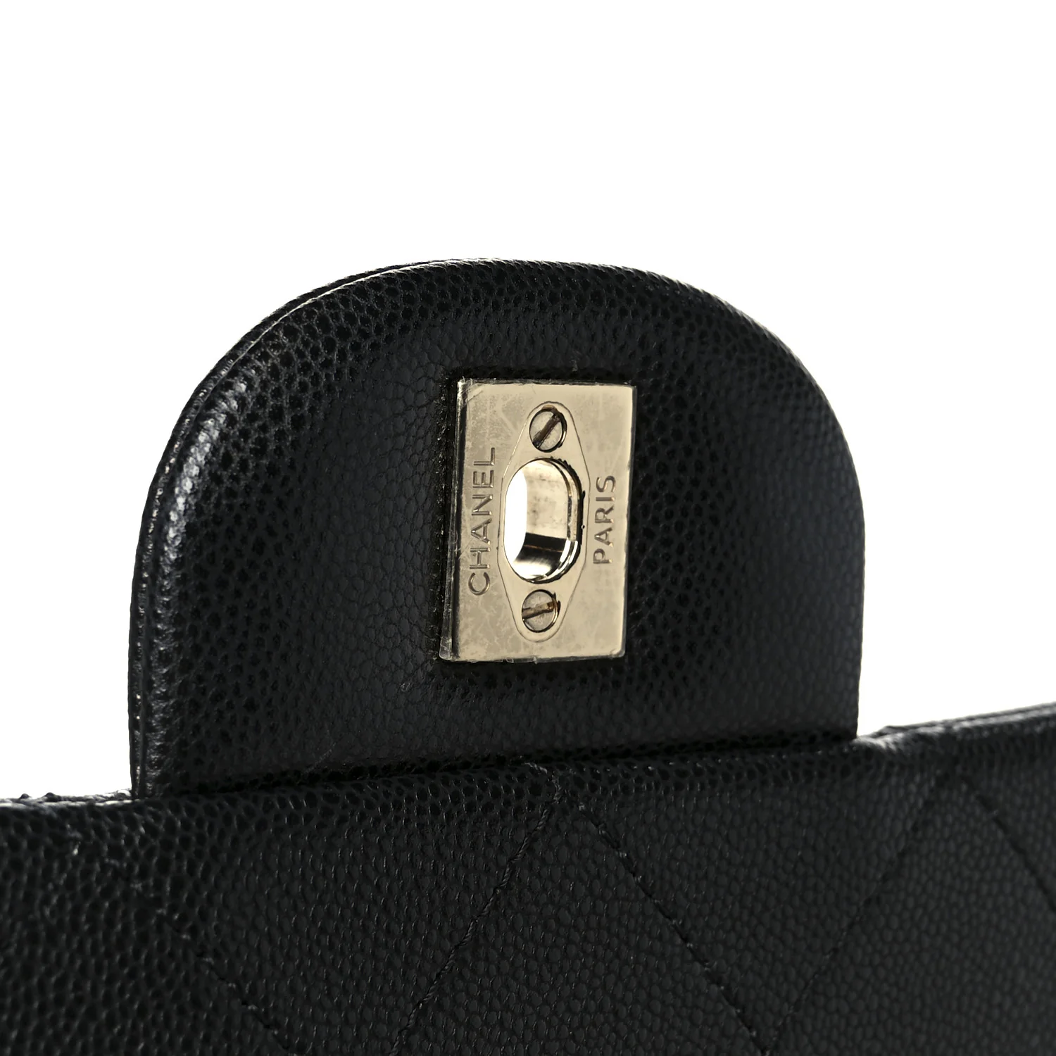 Caviar Quilted XXL Travel Flap Bag Black - Image 7