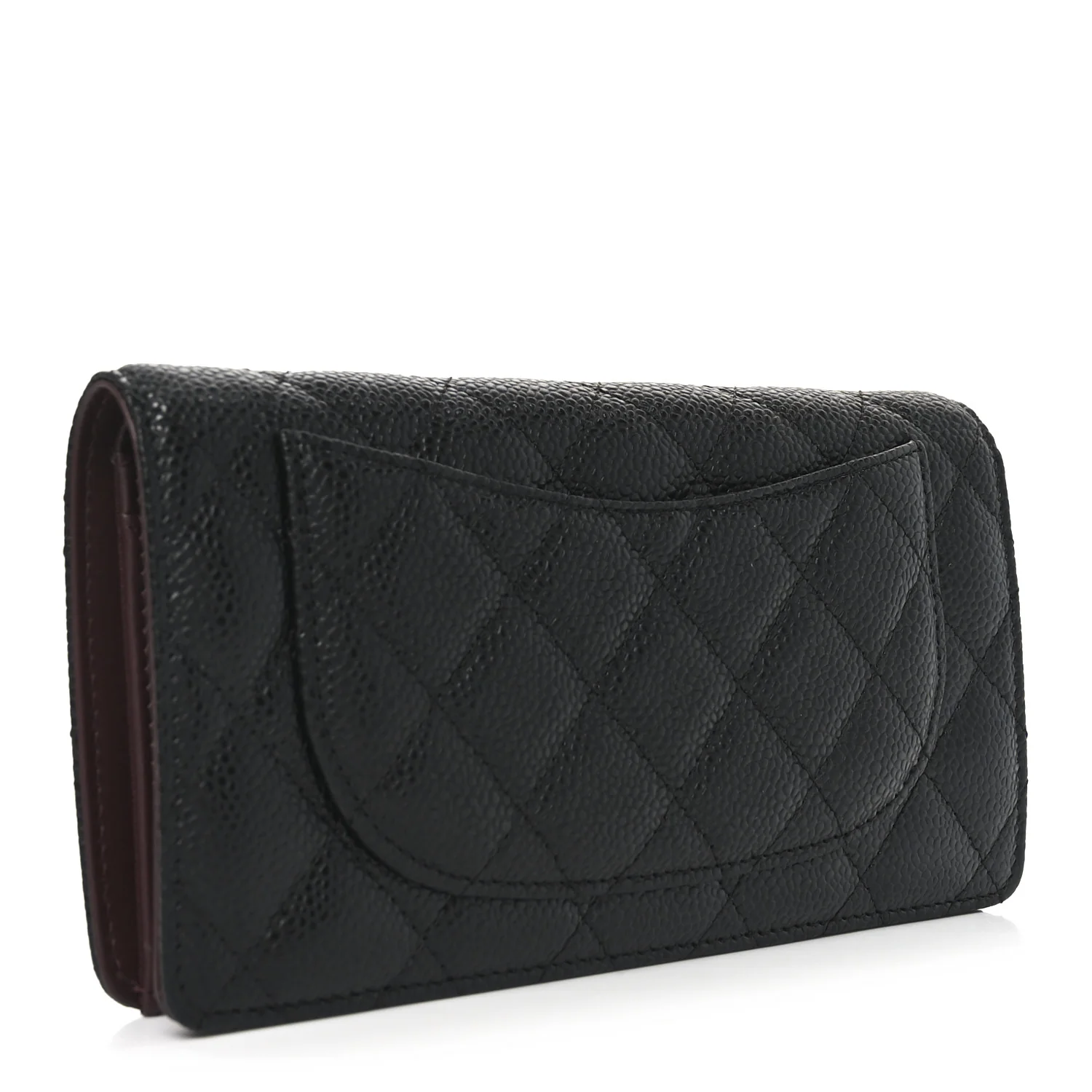 Caviar Quilted Yen Wallet Black - Image 3