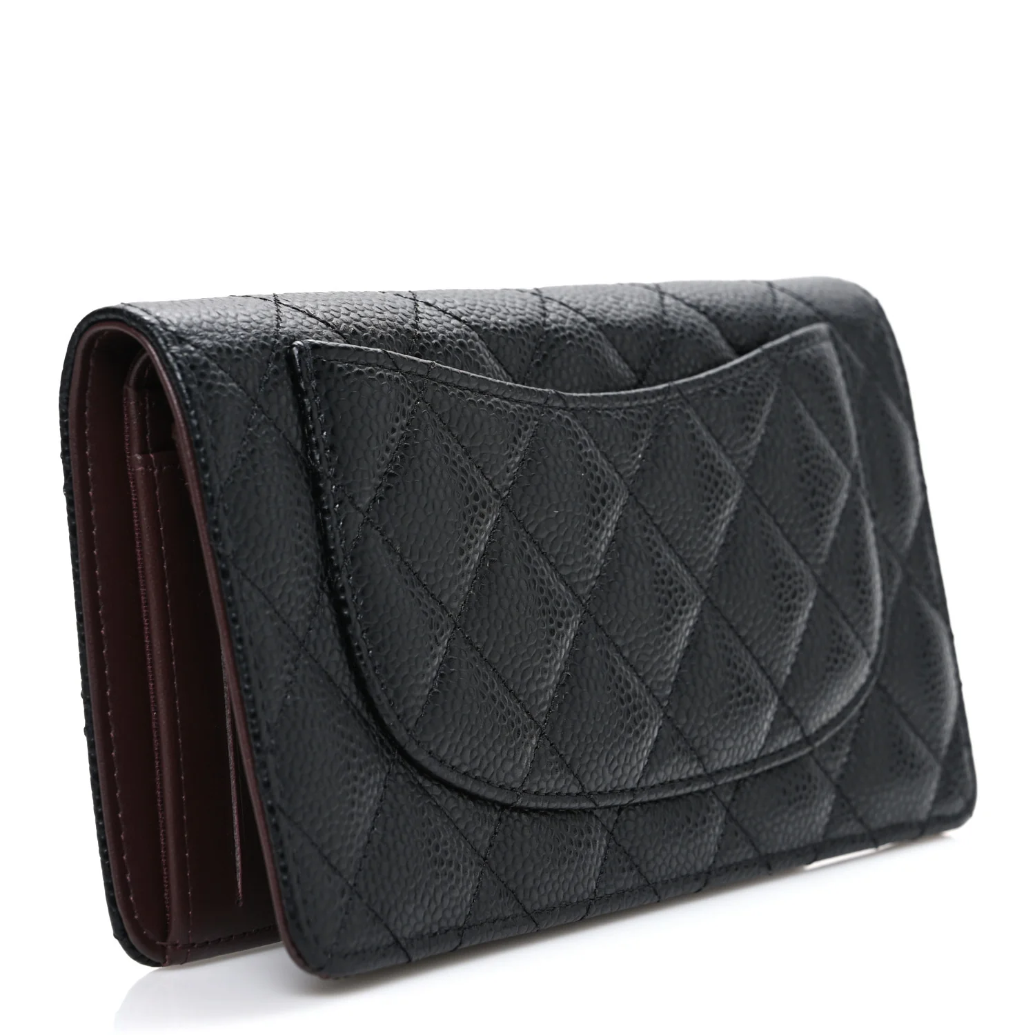 Caviar Quilted Yen Wallet Black - Image 3