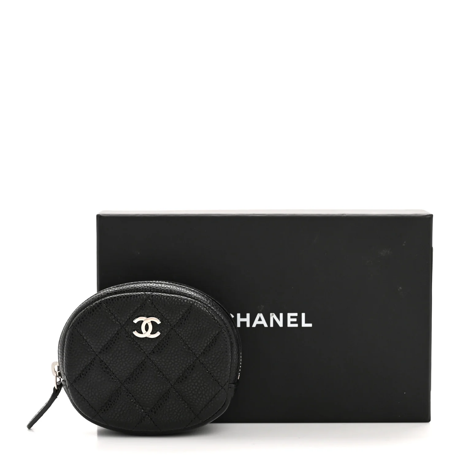 Caviar Quilted Zip Around Classic Coin Purse Black - Image 10