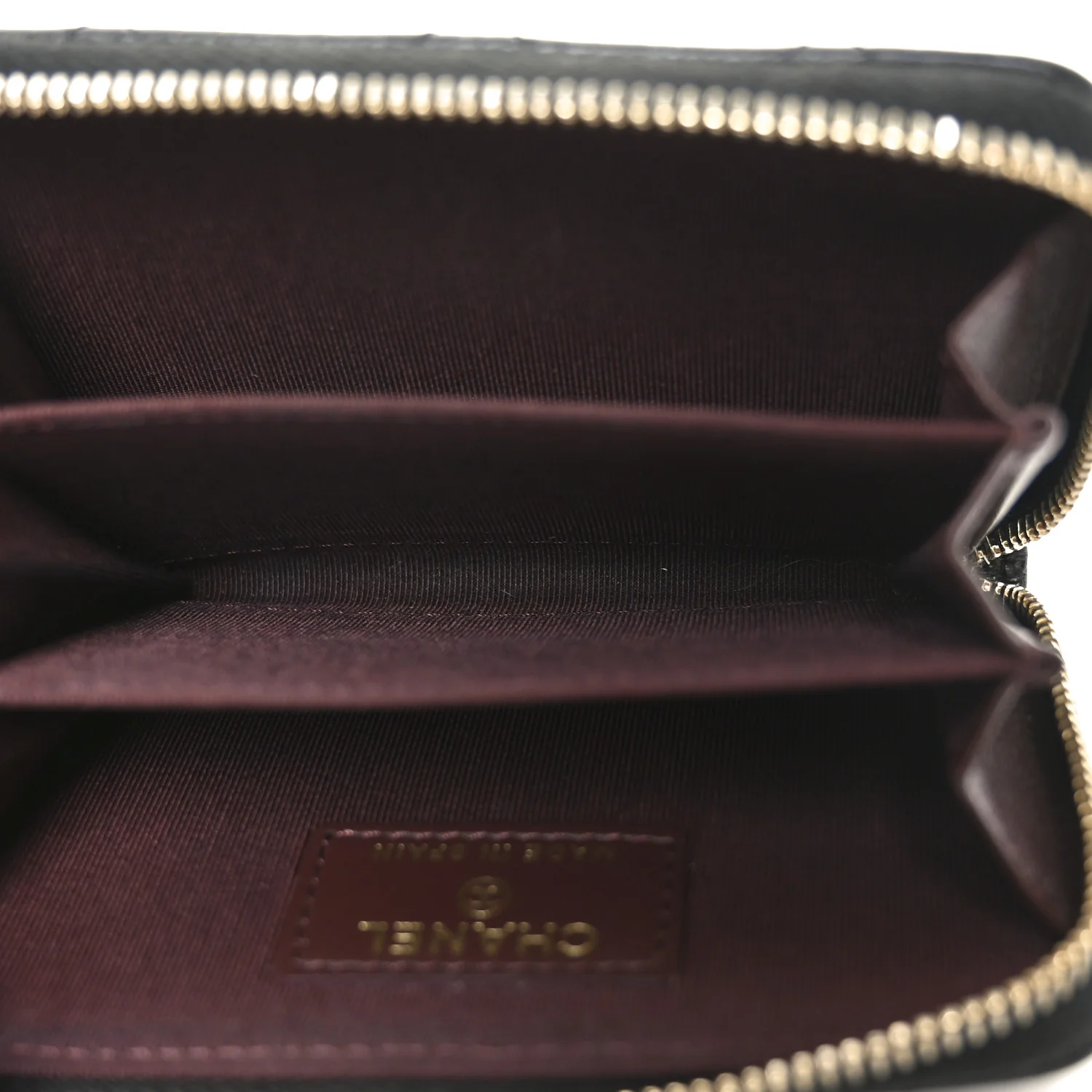 Caviar Quilted Zip Coin Purse Black - Image 5