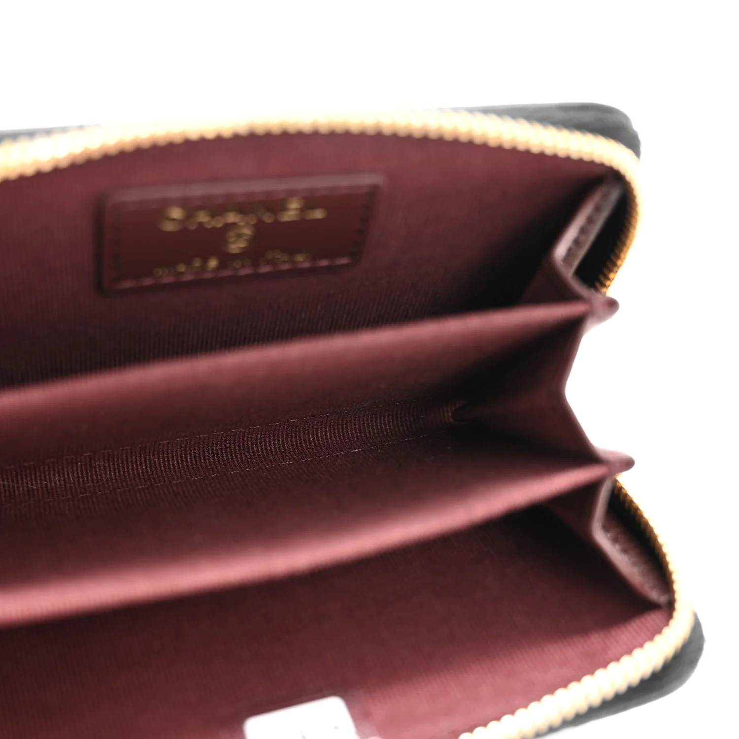 Caviar Quilted Zip Coin Purse Black - Image 5