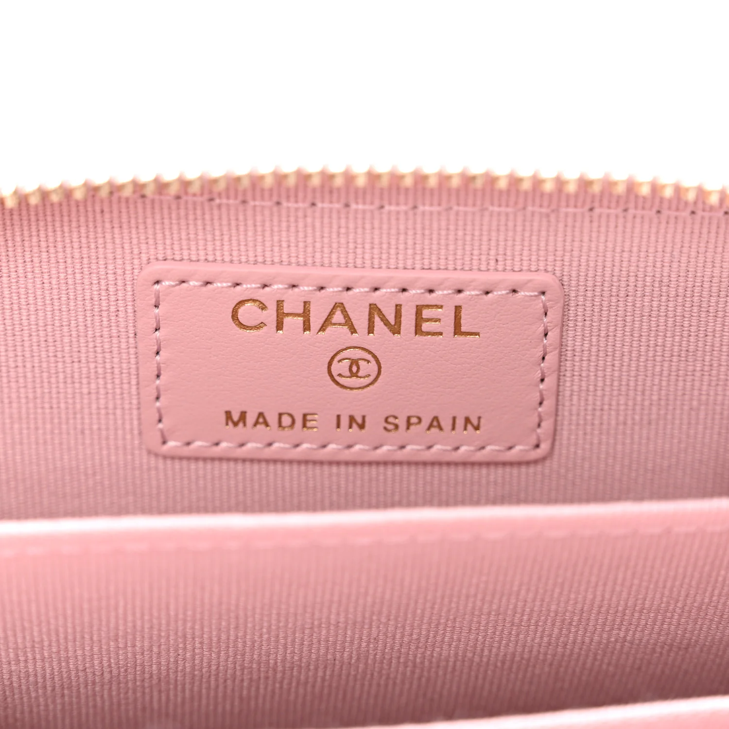 Caviar Quilted Zip Coin Purse Light Pink - Image 7
