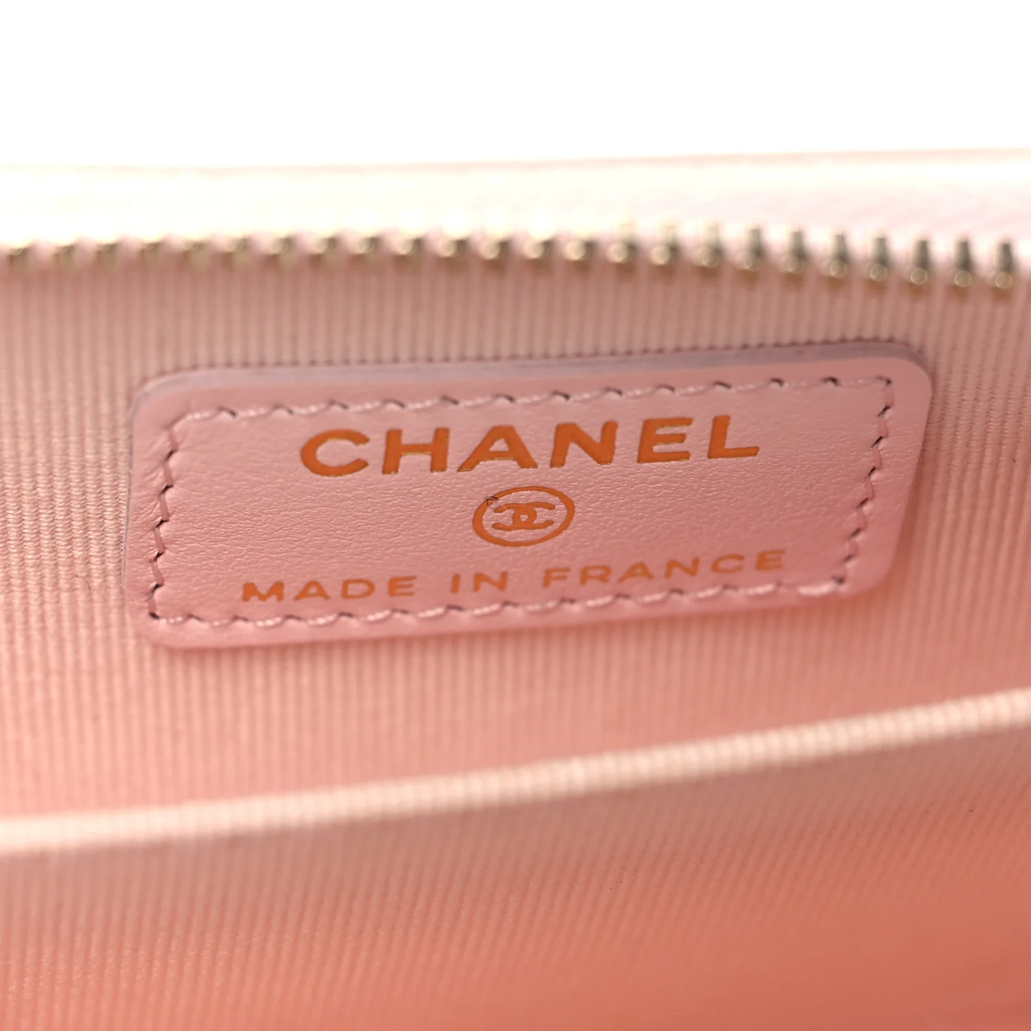 Caviar Quilted Zip Coin Purse Wallet Light Pink - Image 6