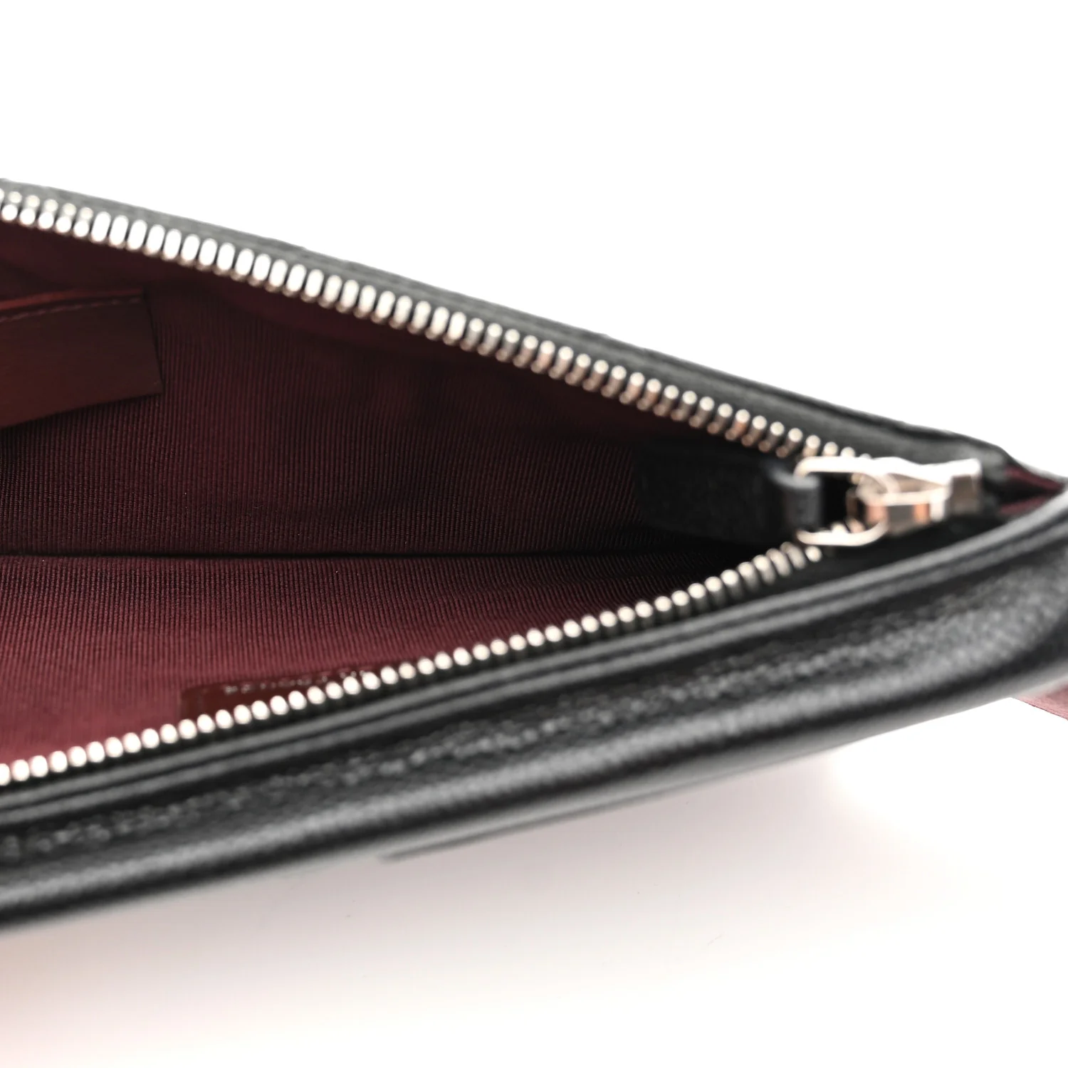 Caviar Quilted Zip Phone Case Black - Image 5