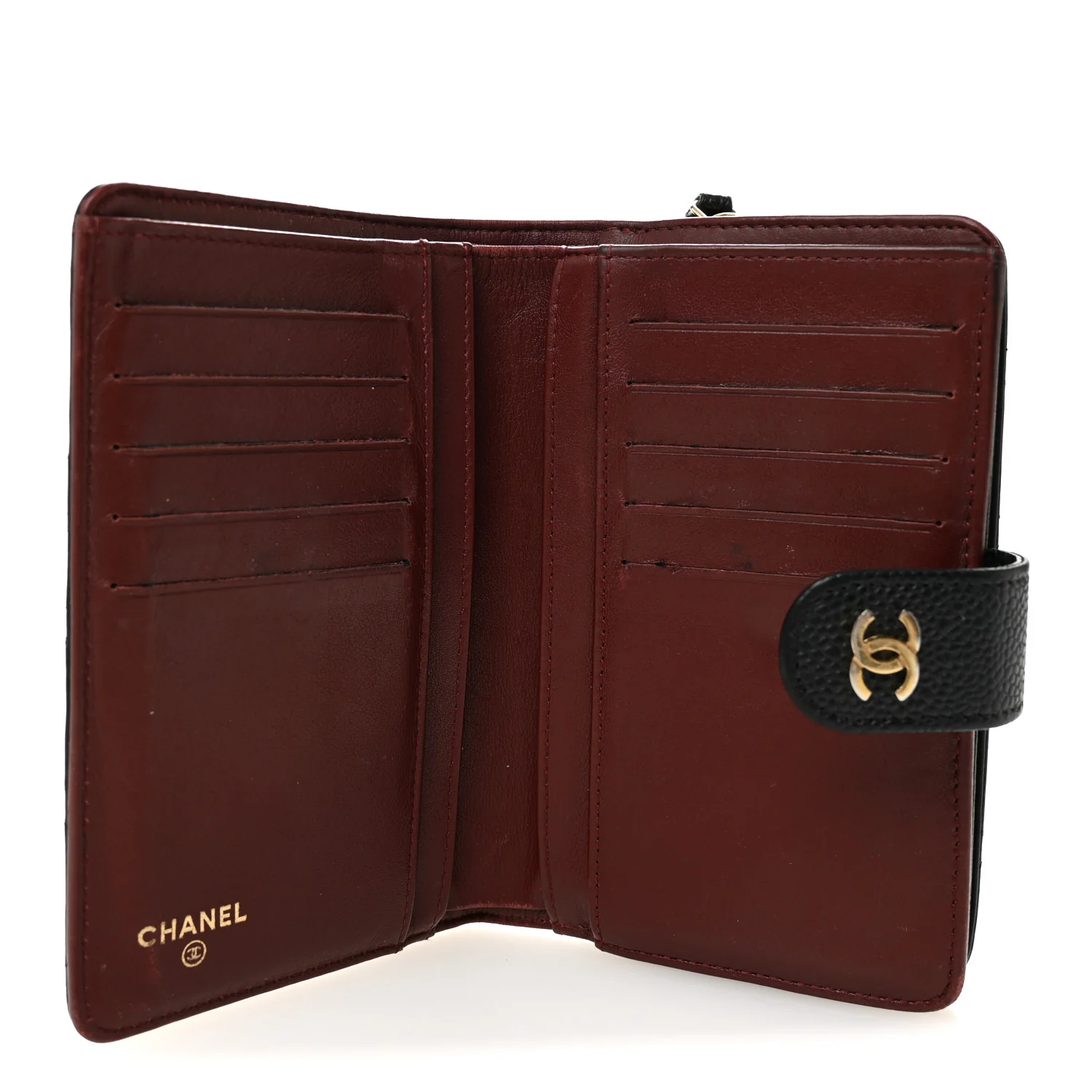 Caviar Quilted Zipped Pocket Wallet Black - Image 5