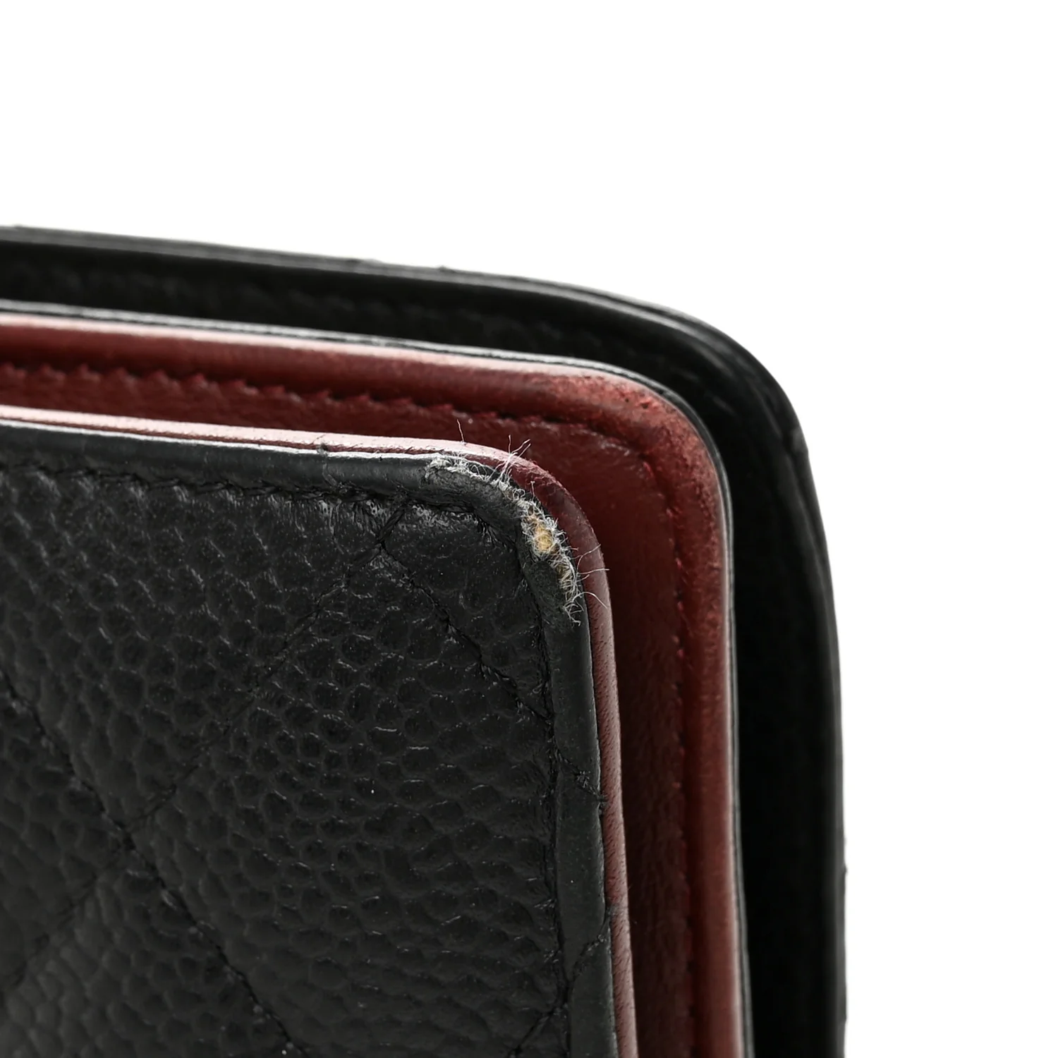 Caviar Quilted Zipped Pocket Wallet Black - Image 8
