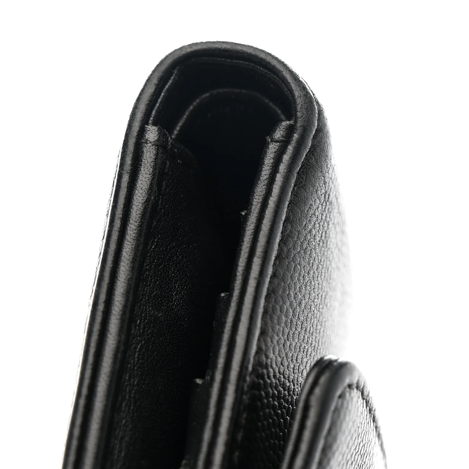 Caviar Sevruga Long Flap Wallet Black - Image 11