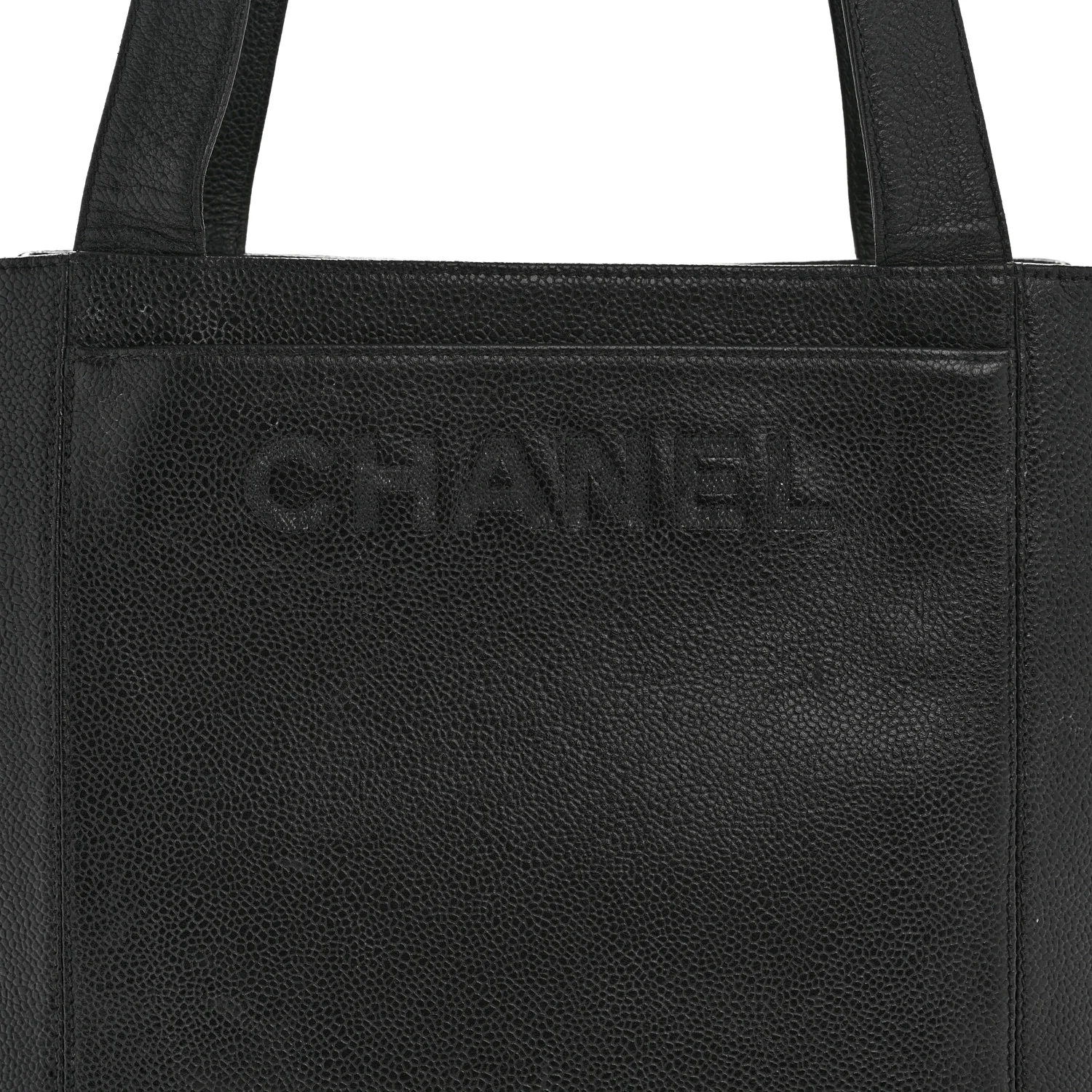 Caviar Shoulder Bag Black - Image 9