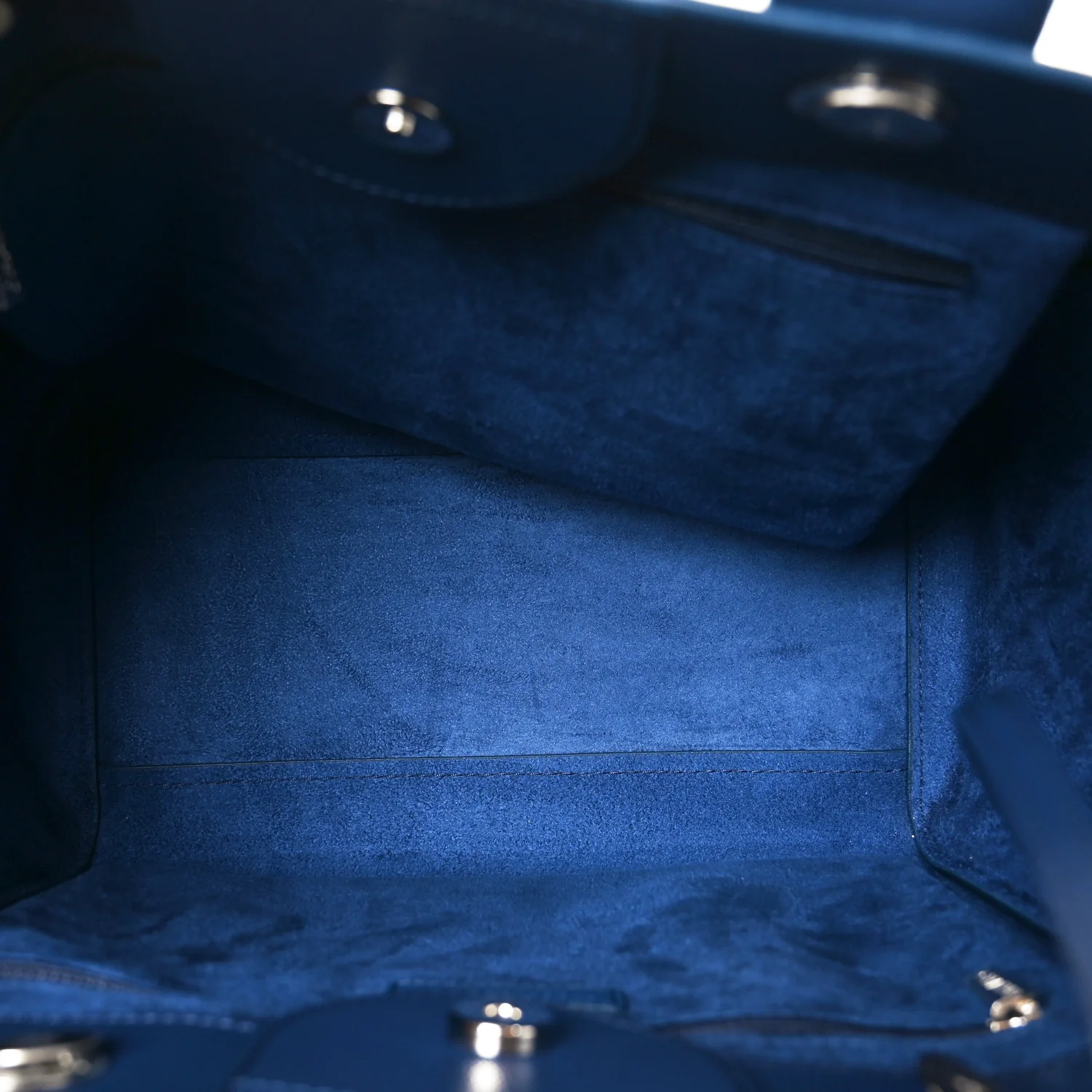 Caviar Small Studded Deauville Tote Navy - Image 5