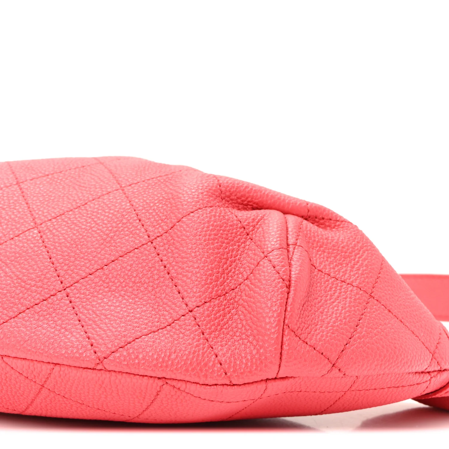 Caviar Stitched Banane Waist Bag Fanny Pack Pink - Image 19
