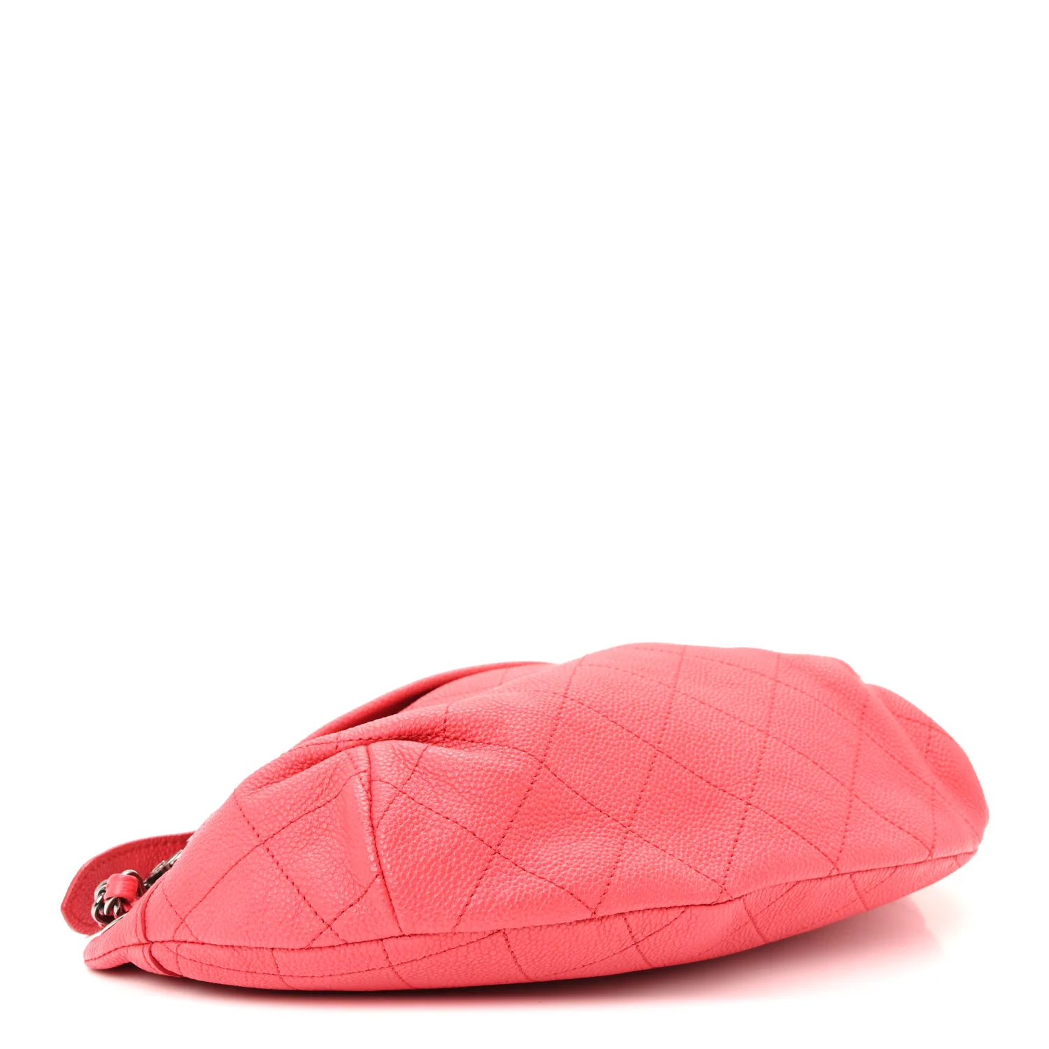 Caviar Stitched Banane Waist Bag Fanny Pack Pink - Image 6