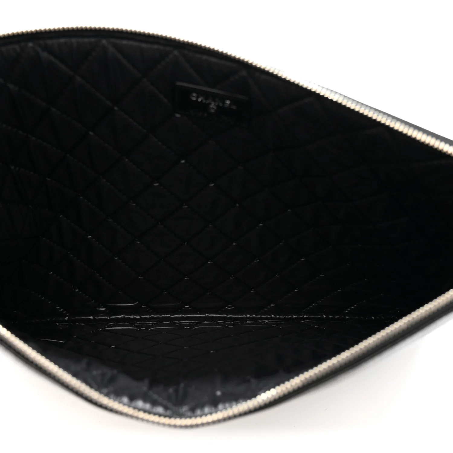 Caviar Studded Medium Deauville Pouch Black - Image 5