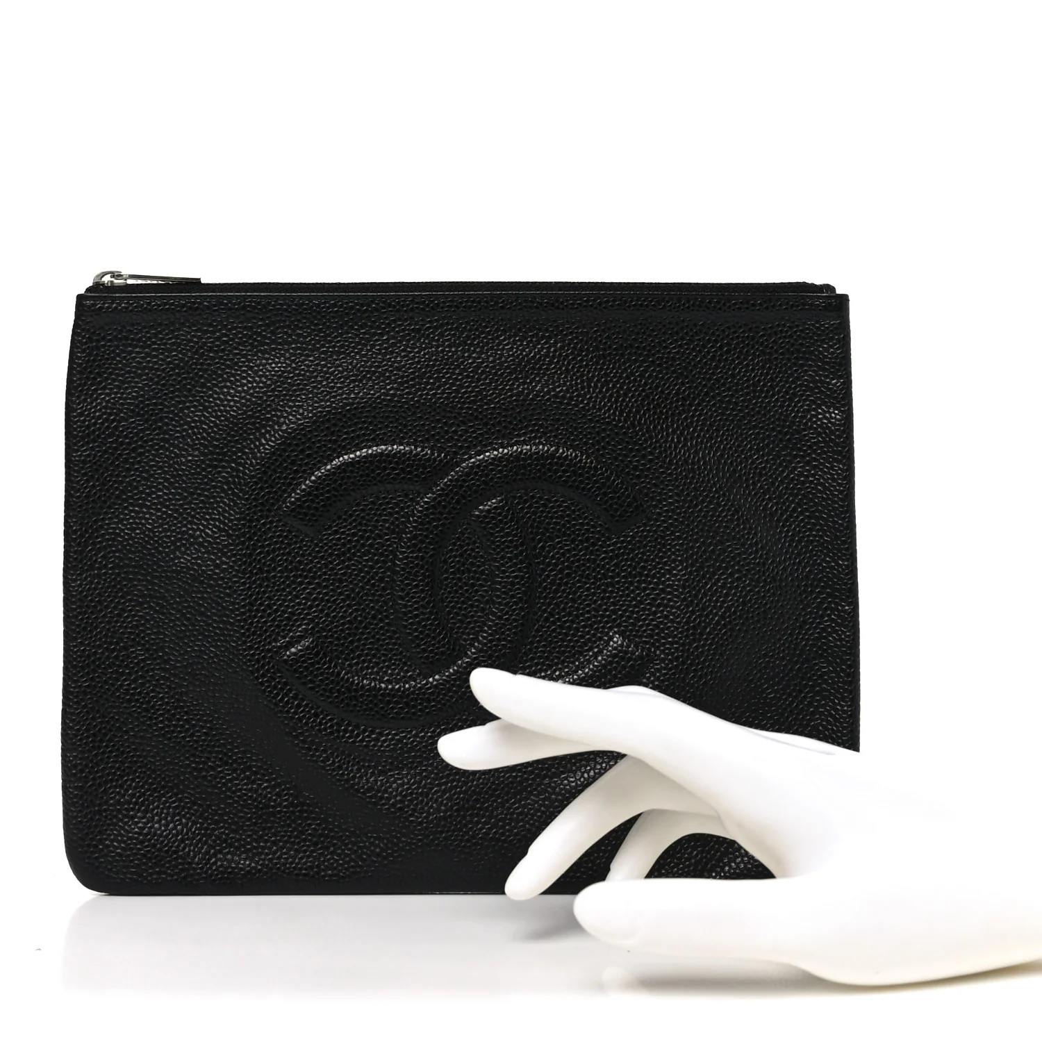 Caviar Timeless CC Cosmetic Pouch Clutch Black - Image 2