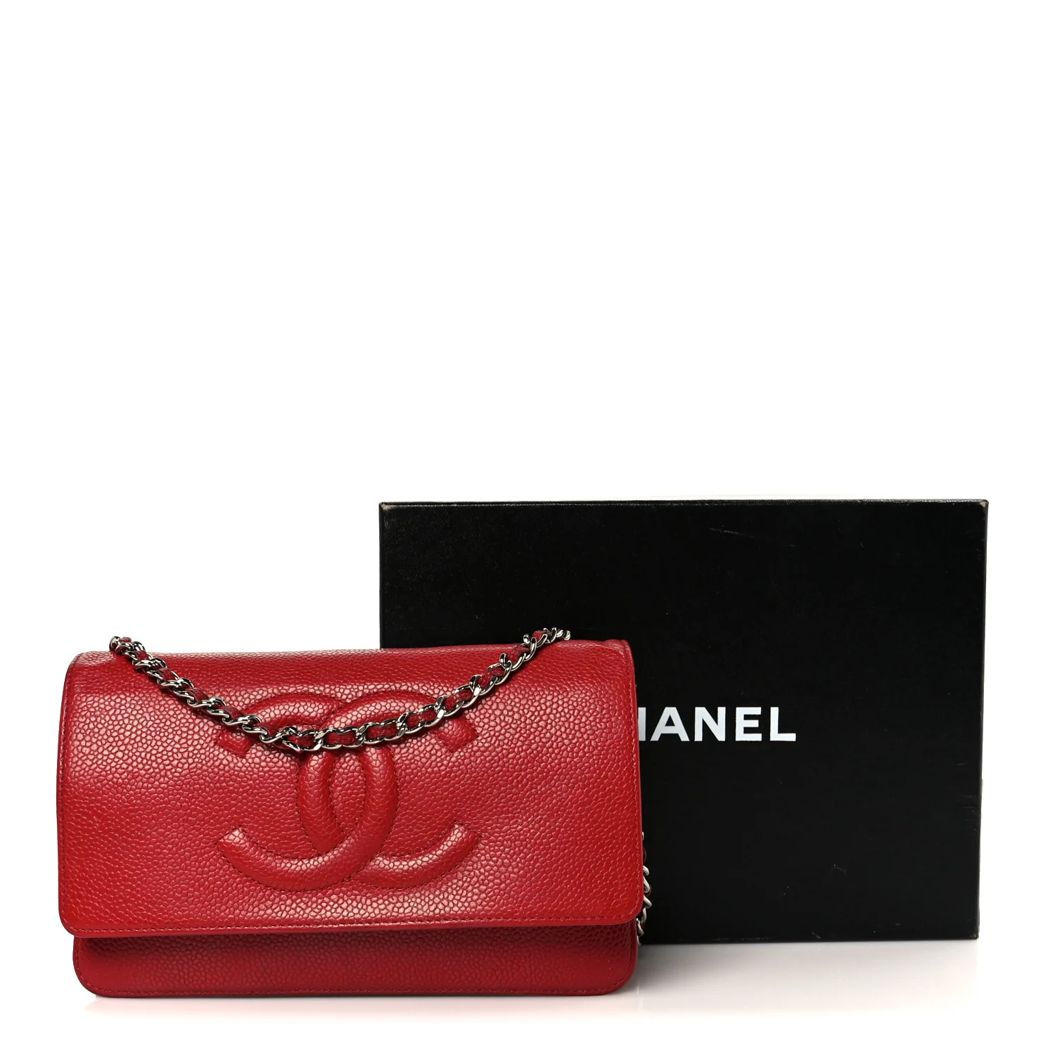 Caviar Timeless CC Wallet on Chain WOC Red - Image 12