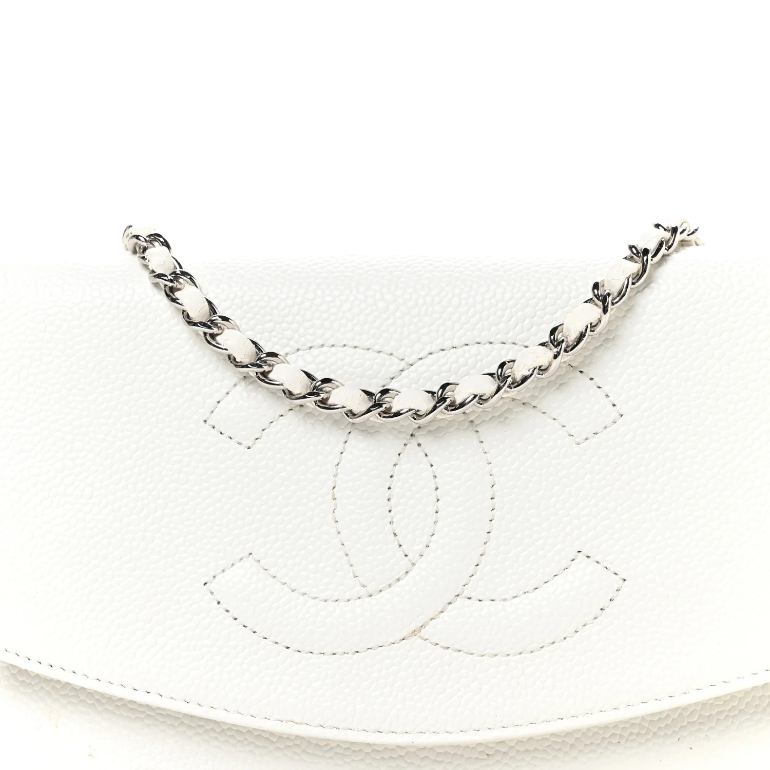 Caviar Timeless CC Wallet on Chain WOC White - Image 9