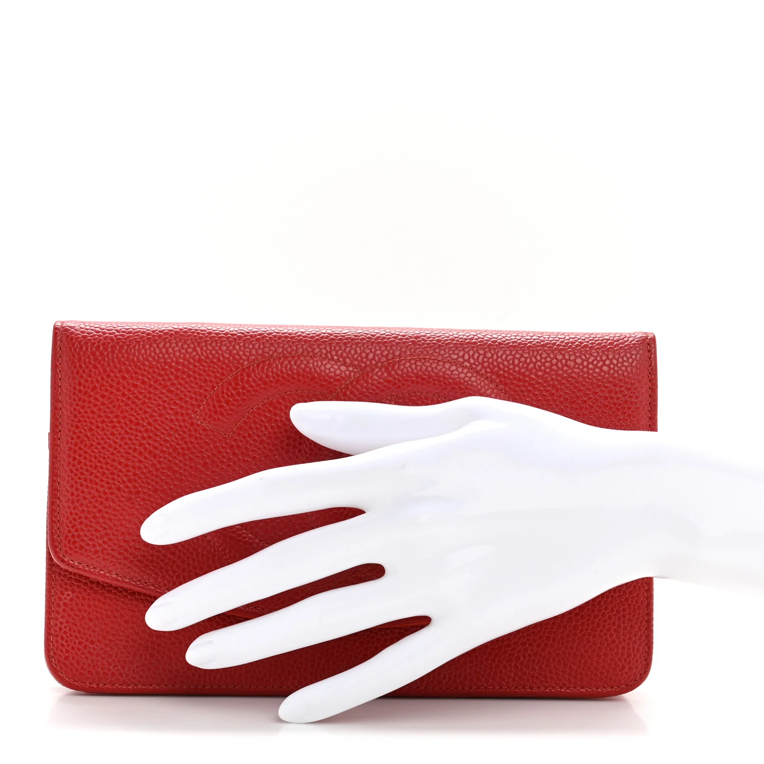 Caviar Timeless CC Wallet Red - Image 3