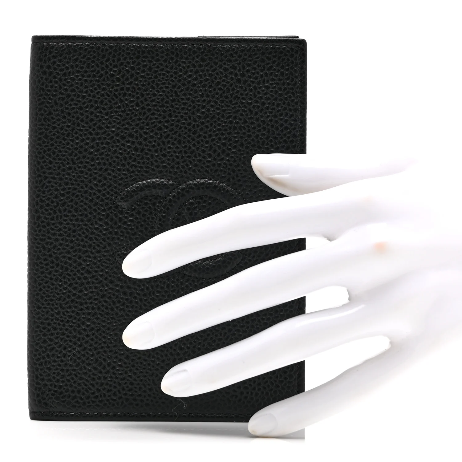 Caviar Timeless Passport Holder Black - Image 2