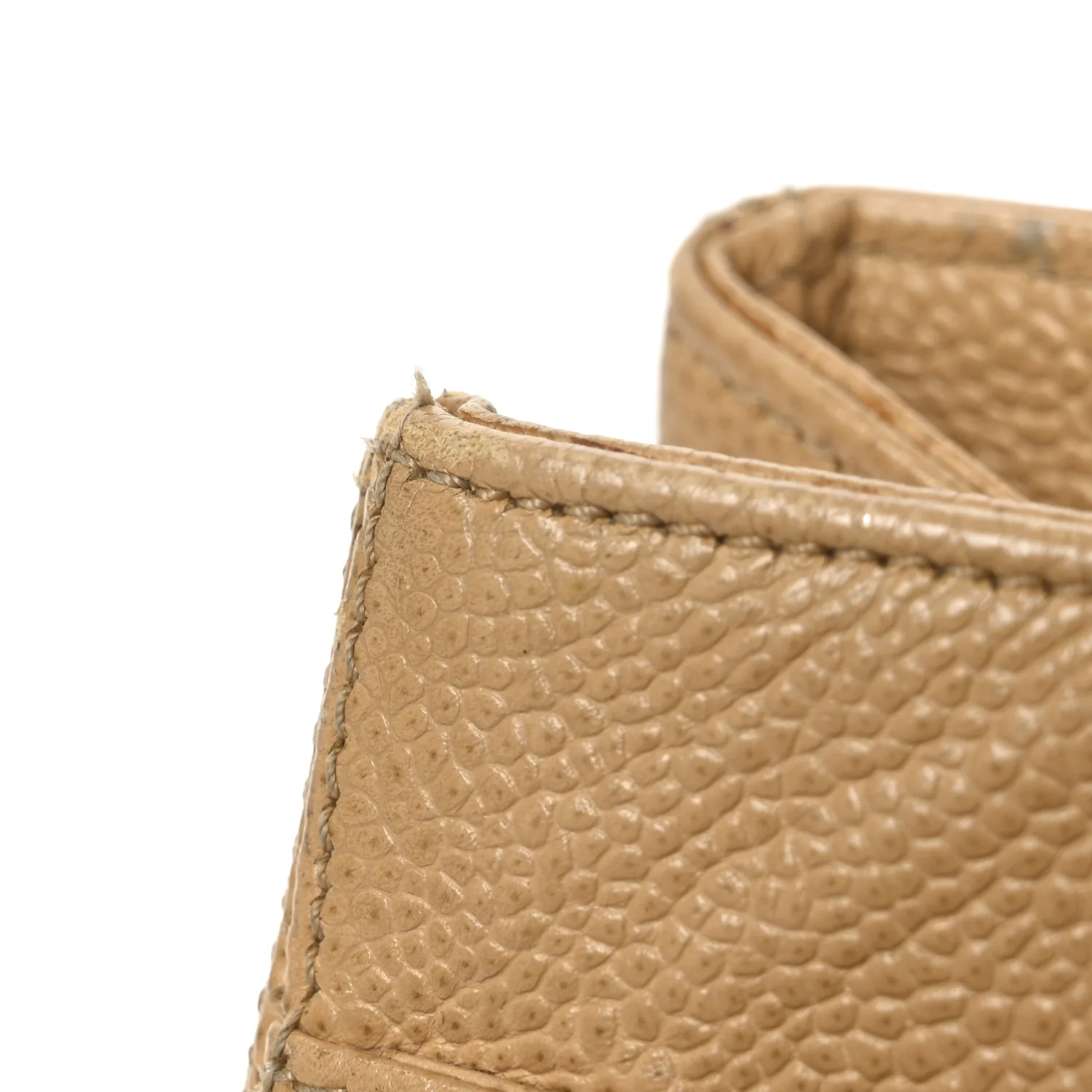 Caviar Turnlock Tote Beige - Image 11