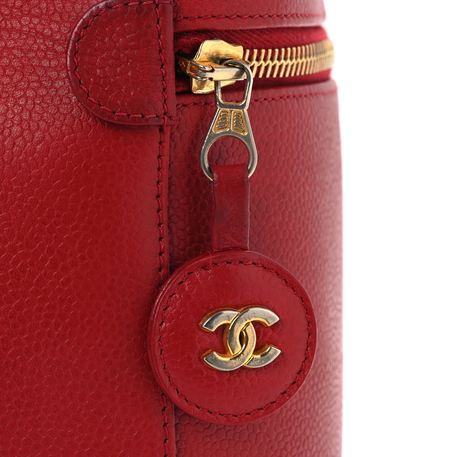 Caviar Vanity Cosmetic Case Red - Image 15