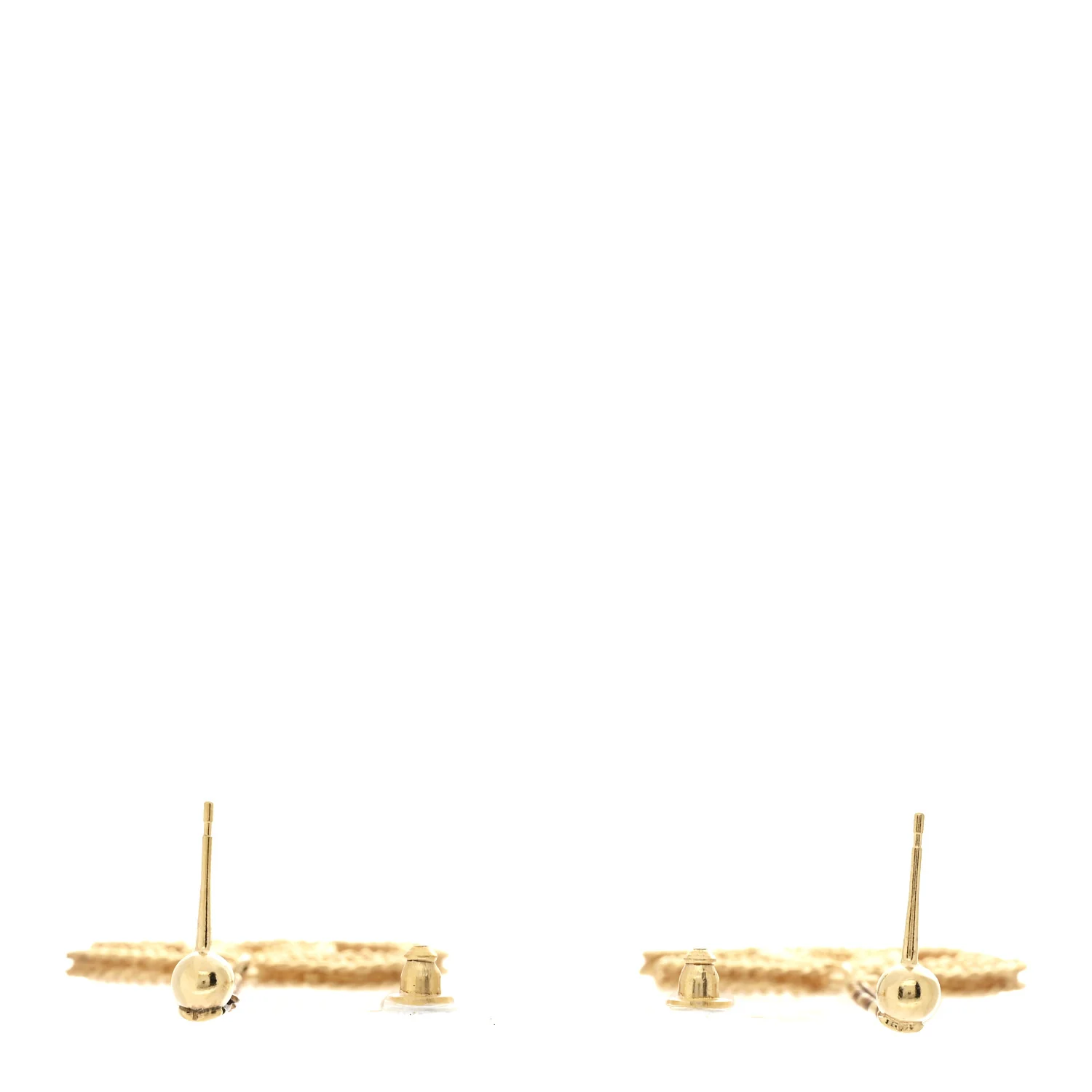 CC Drop Earrings Matte Gold - Image 4