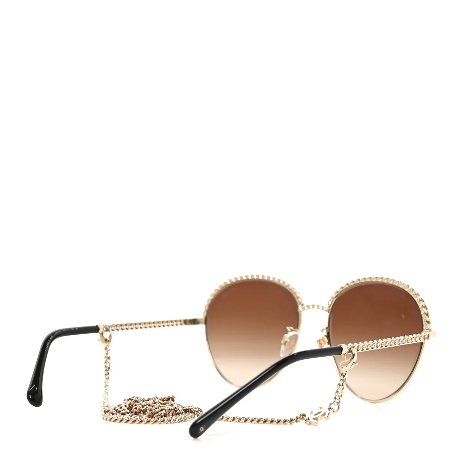 Chain Pantos Sunglasses 4242 Gold Brown - Image 3