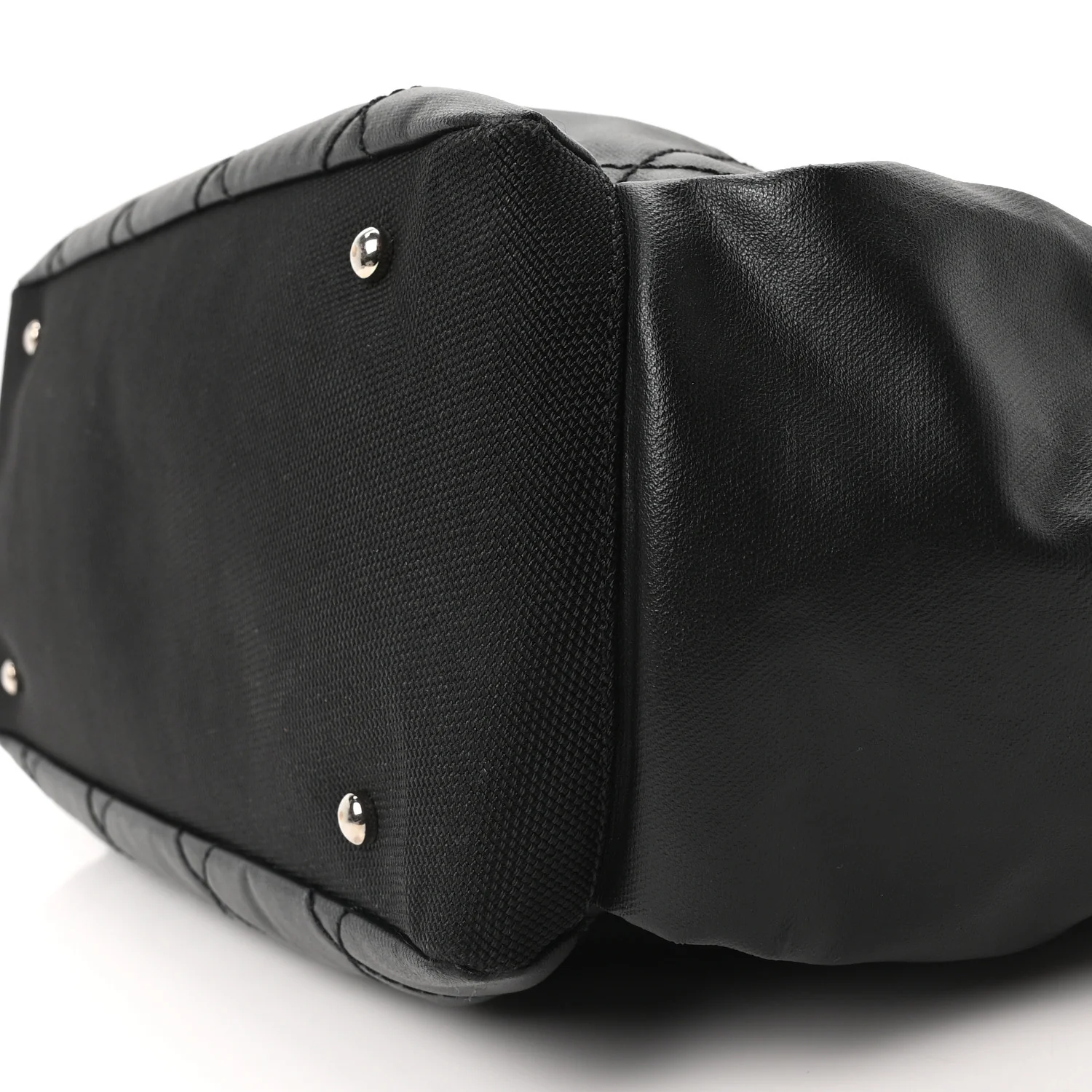 Coated Canvas Large Paris Biarritz Tote Black - Image 10