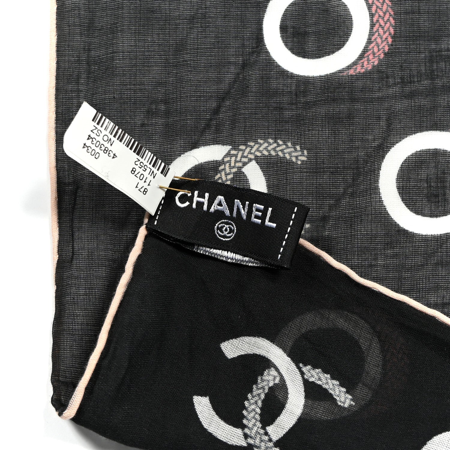 Cotton CC Coco Bandana Black Ecru - Image 3