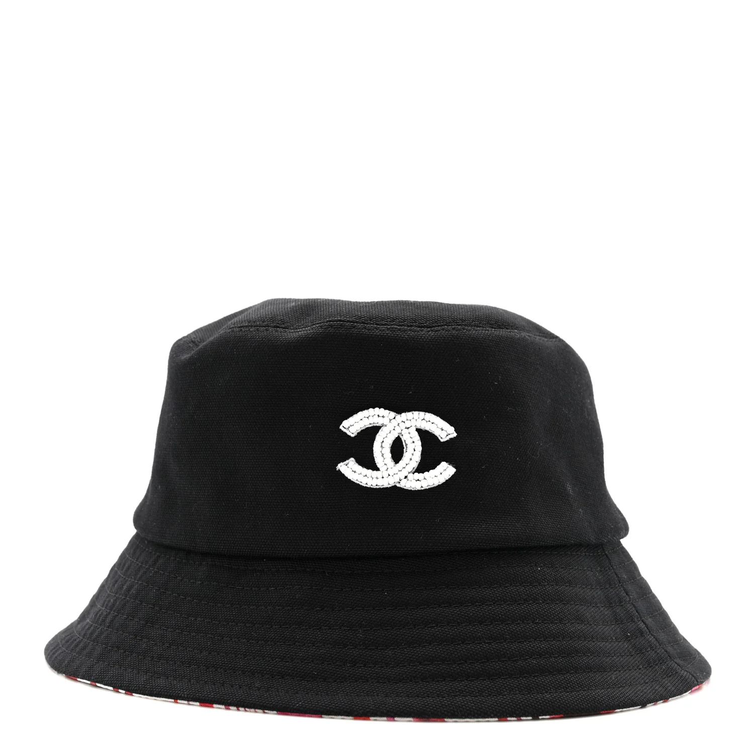 Cotton Pearl CC Bucket Hat S Black - Image 3