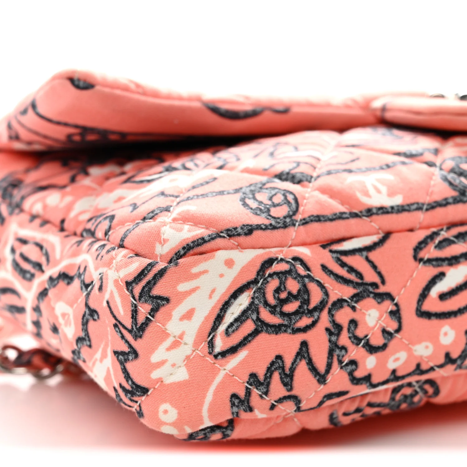 Cotton Quilted Small Bandana Single Flap Pink - Image 16